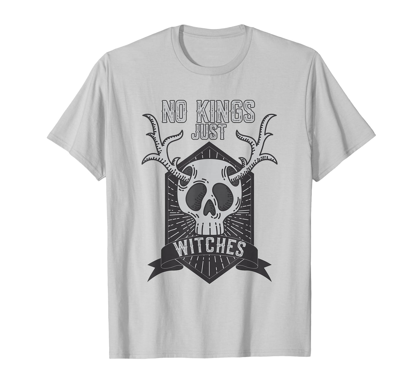 No Kings Just Witches Funny Halloween Witches Women Men T-Shirt