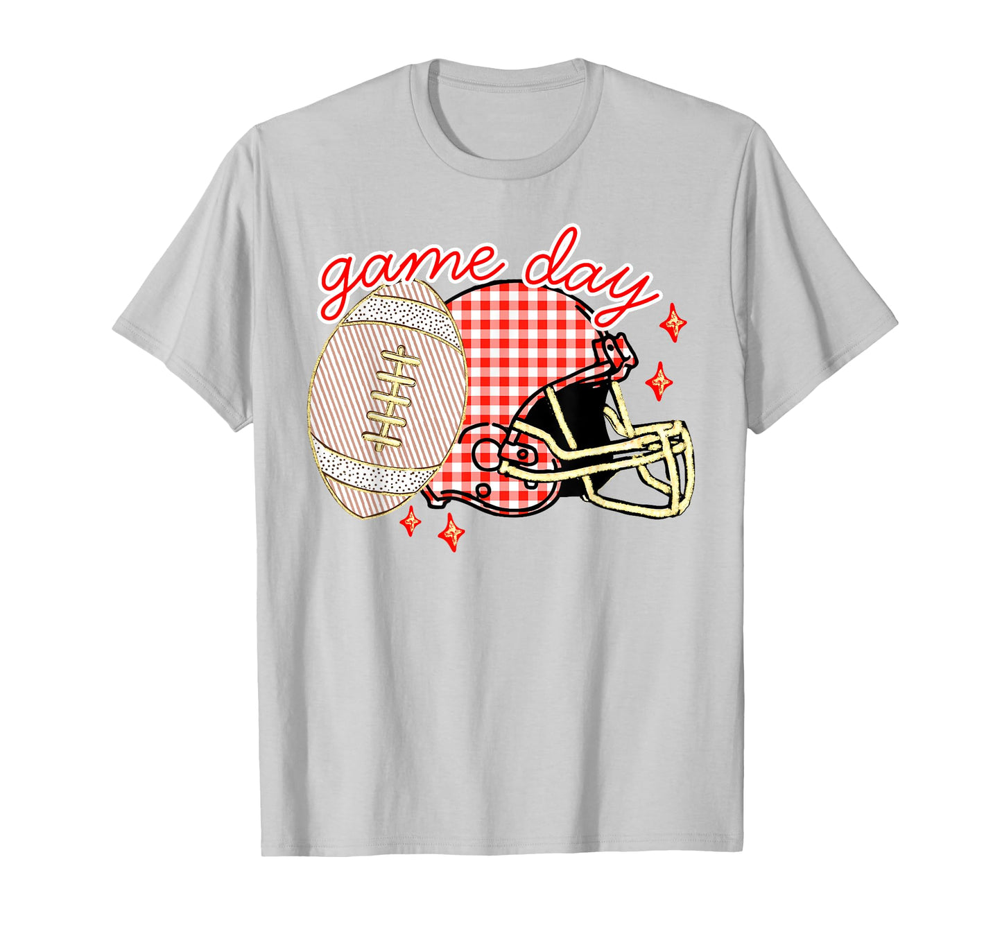 Preppy Football Game Day Touchdown Season Men Women Kids T-Shirt