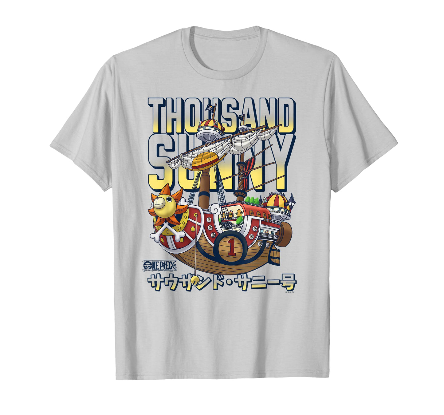 One Piece Anime Thousand Sunny Pirate Ship T-Shirt