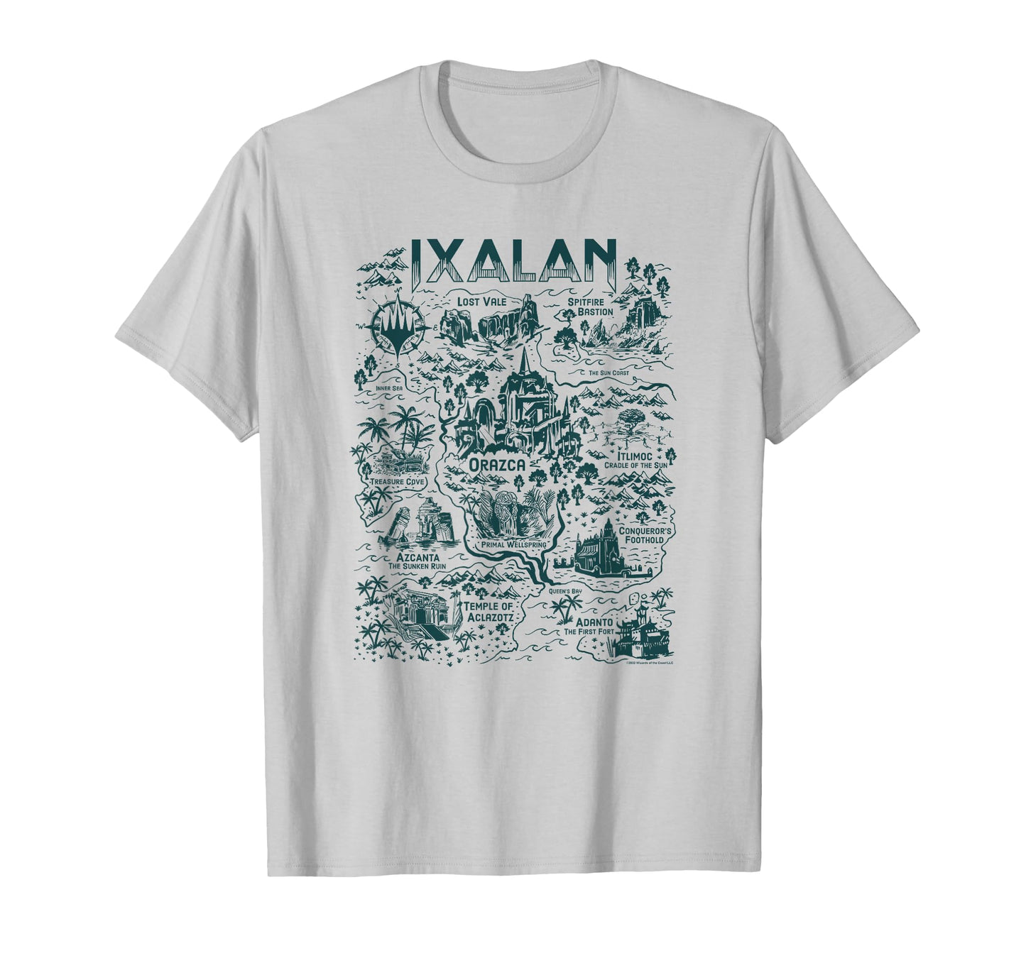 Magic: The Gathering Wizards Of The Coast Ixalan Map Vintage T-Shirt