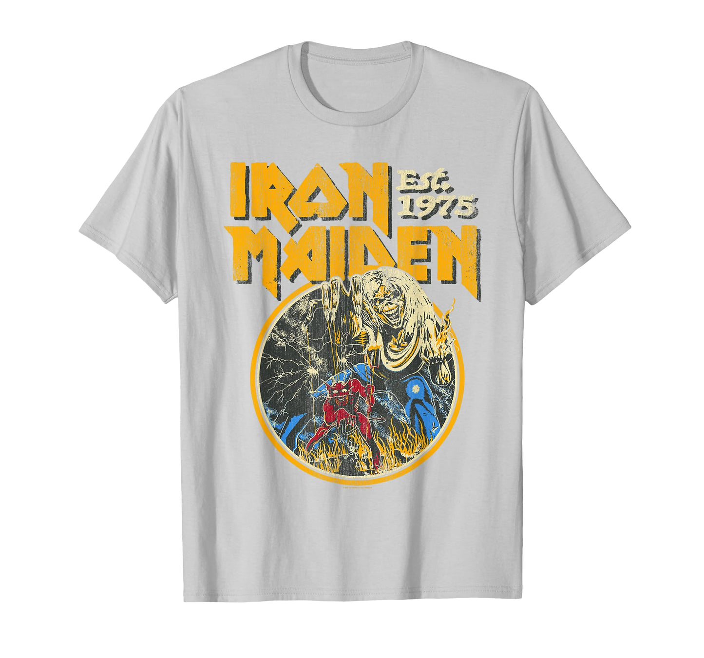 Iron Maiden - Vintage Beast Circle Red T-Shirt