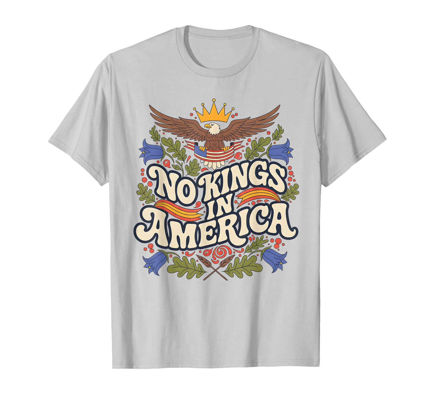 No Kings in America Vintage Eagle Tee for Boys and Girls T-Shirt