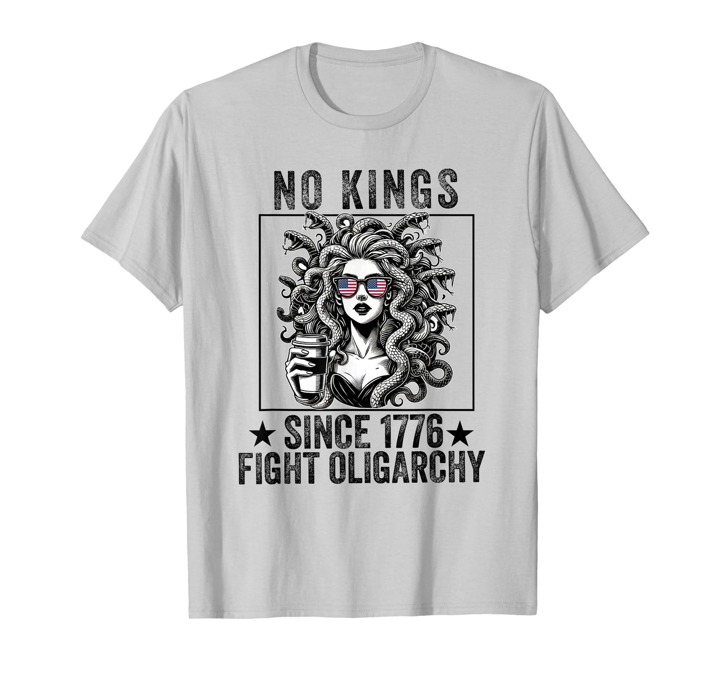 women kings fight oligarchy 4th of July feminist patriot T-Shirt