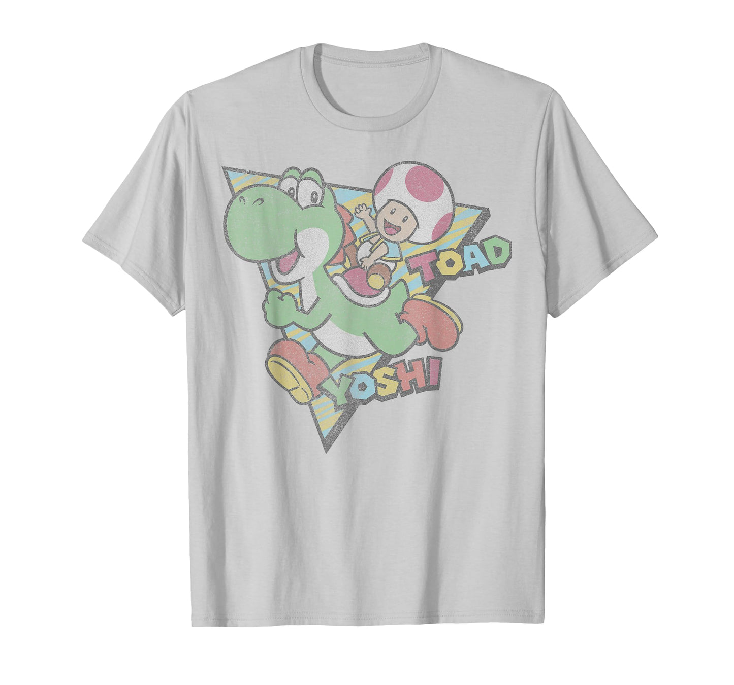 Super Mario Toad & Yoshi Vintage Nintendo Game Portrait T-Shirt
