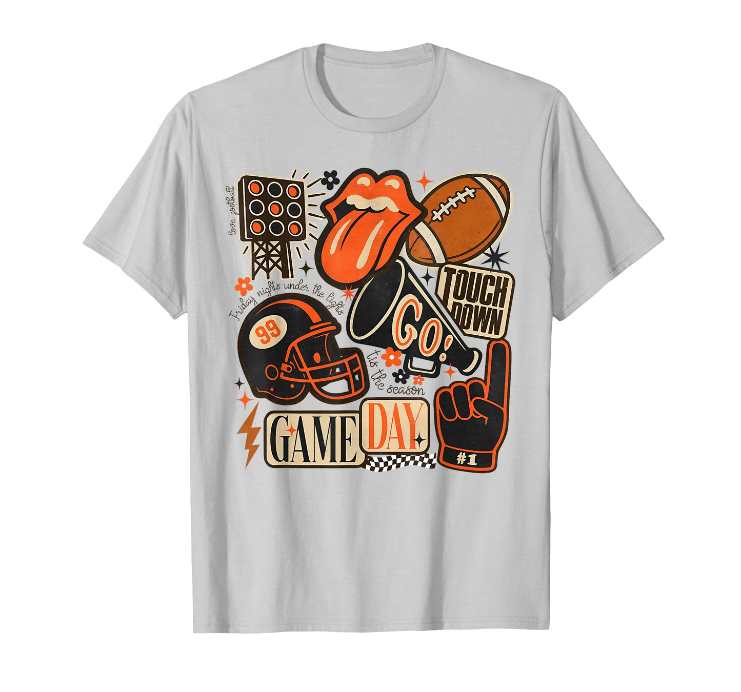Touchdown Helmet American Football Game Day Thanksgiving T-Shirt