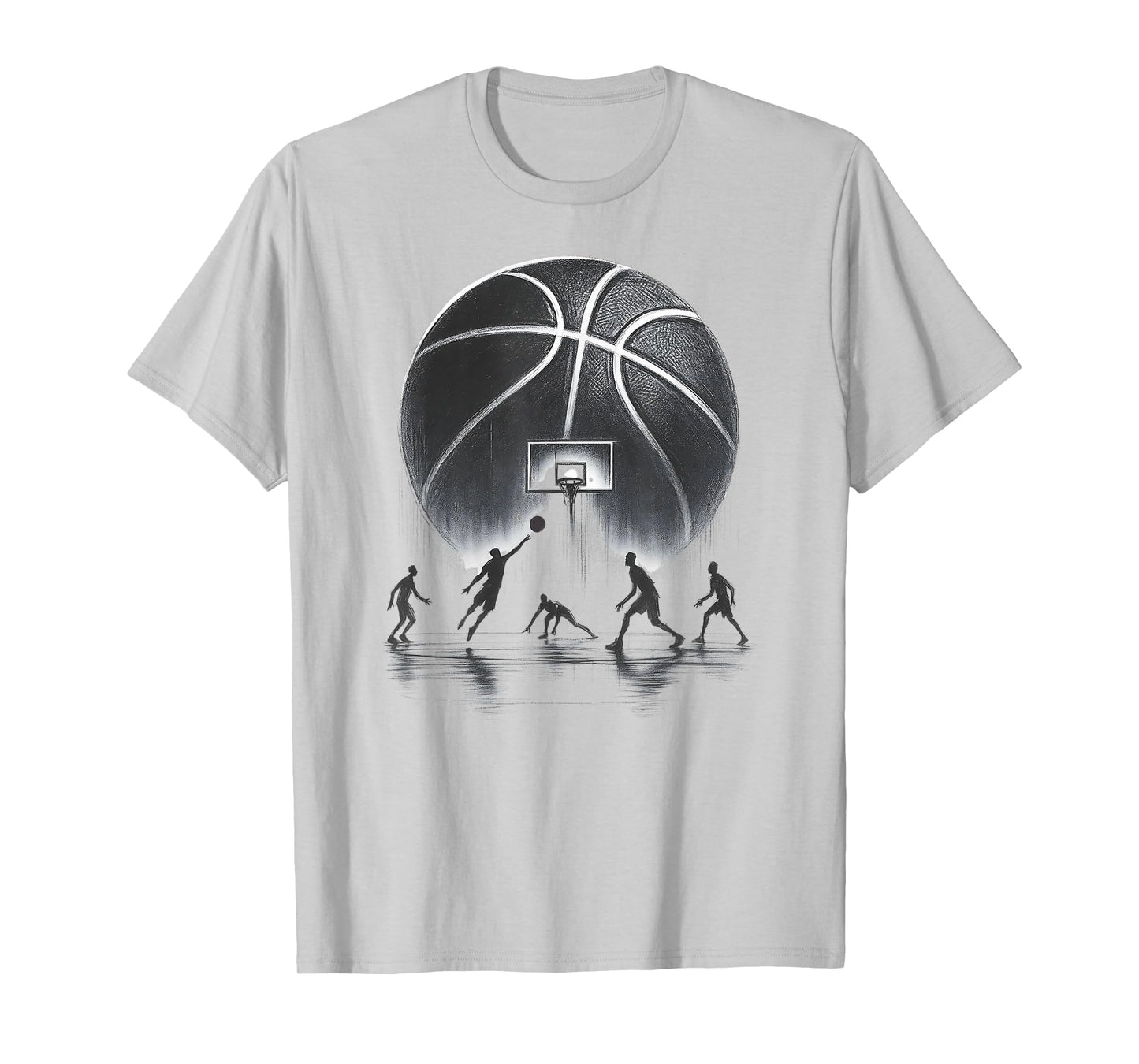 Basketball Graffiti Slam Dunk Hoop Drip Basketball Graphics T-Shirt