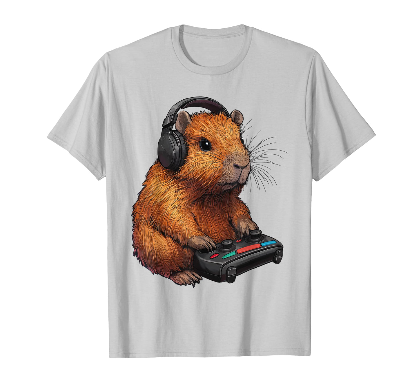 Capybara Gamer Gaming Game Funny Graphic T-Shirt