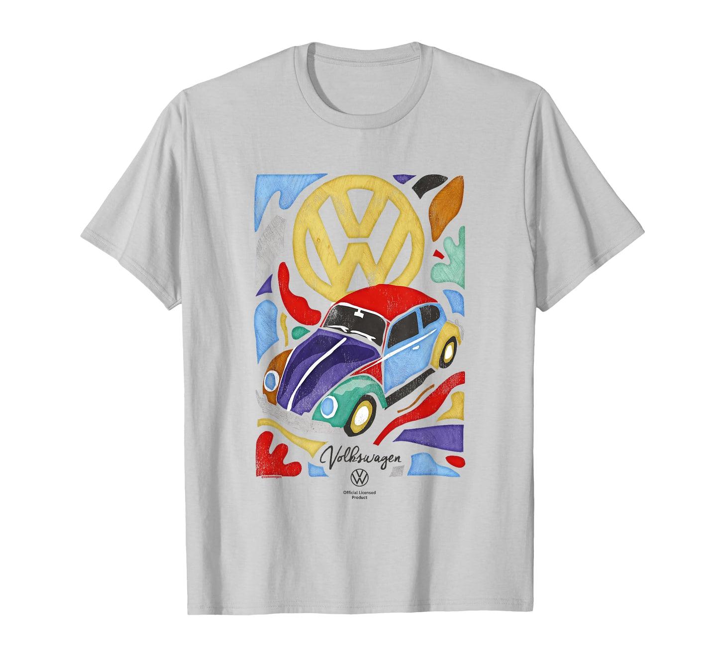 Volkswagen Beetle Fauvism Colourful Art T-Shirt