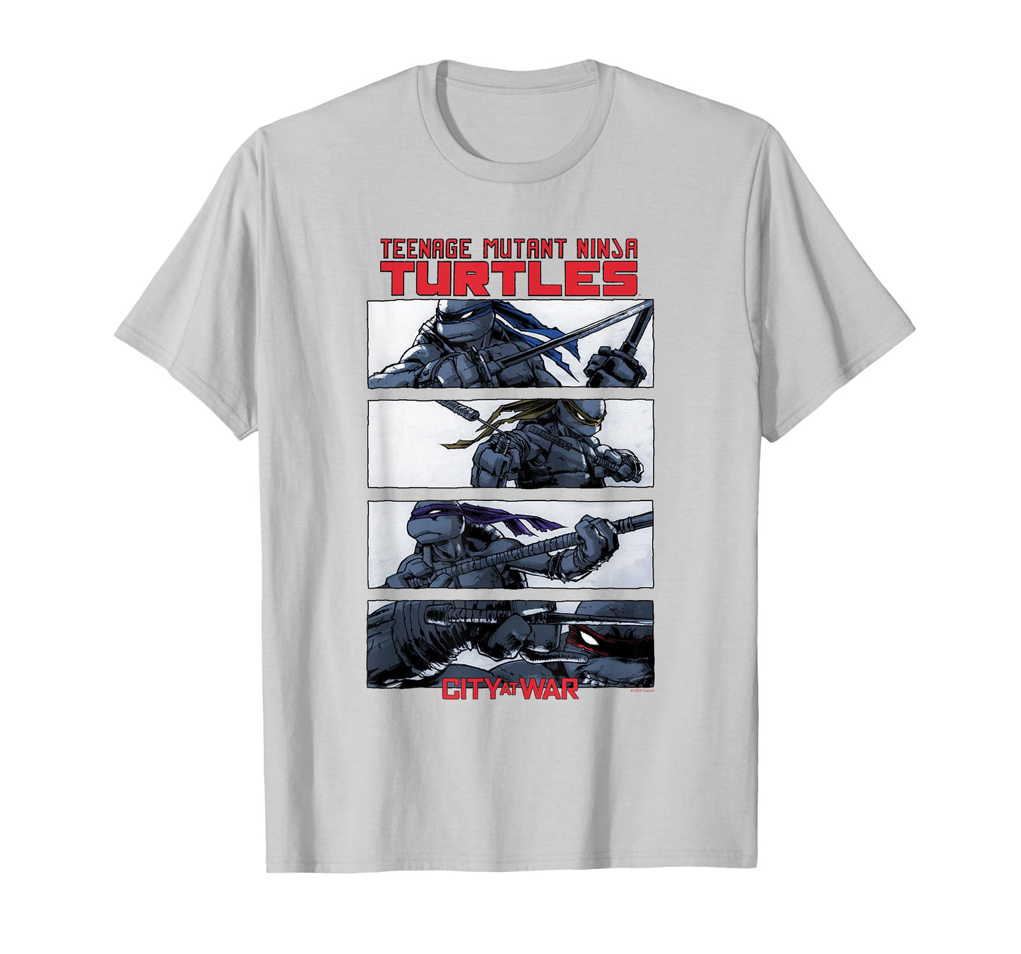 Teenage Mutant Ninja Turtles City at War Panels Comic T-Shirt