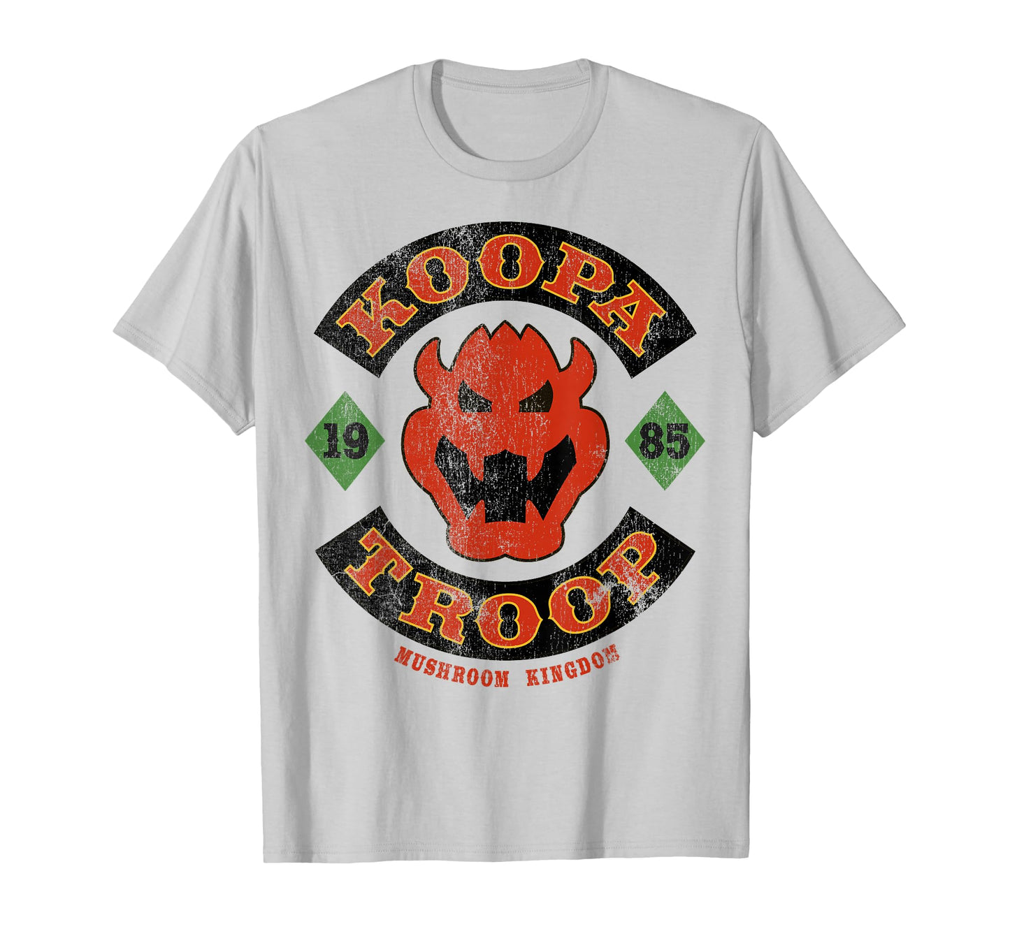 Super Mario Bros Bowser Koopa Troop Vintage Distressed T-Shirt