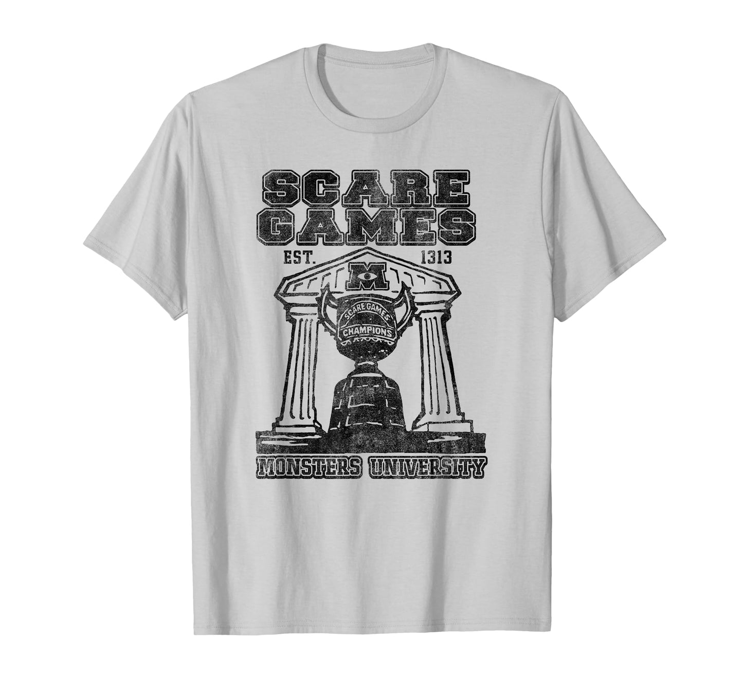 Disney Pixar Monsters University Scare Games Champions Retro T-Shirt