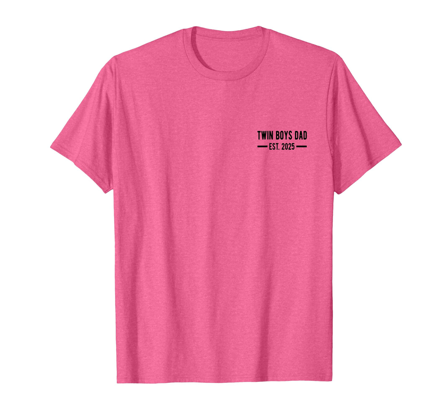 Twin Boys Dad Est. 2025 Proud New Dad of Twins, Father's Day T-Shirt