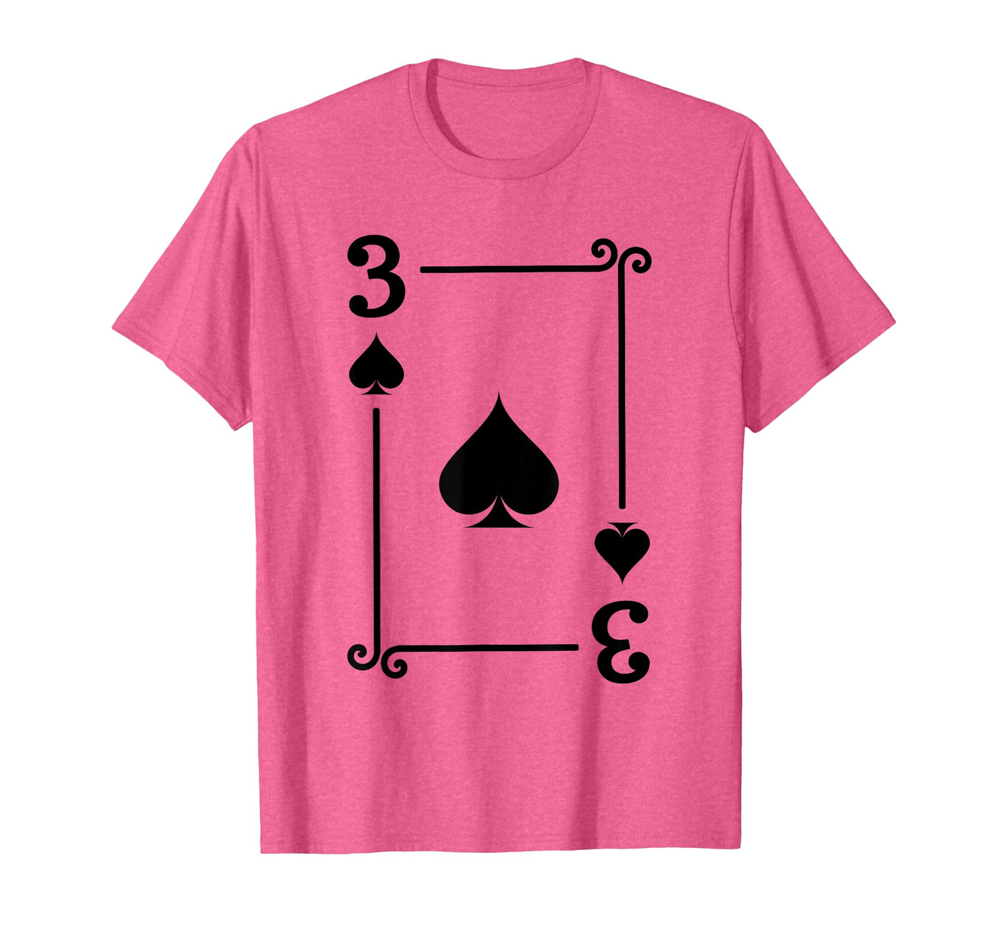 Playing Cards Costume - 3 Spades Card - Three Card T-Shirt