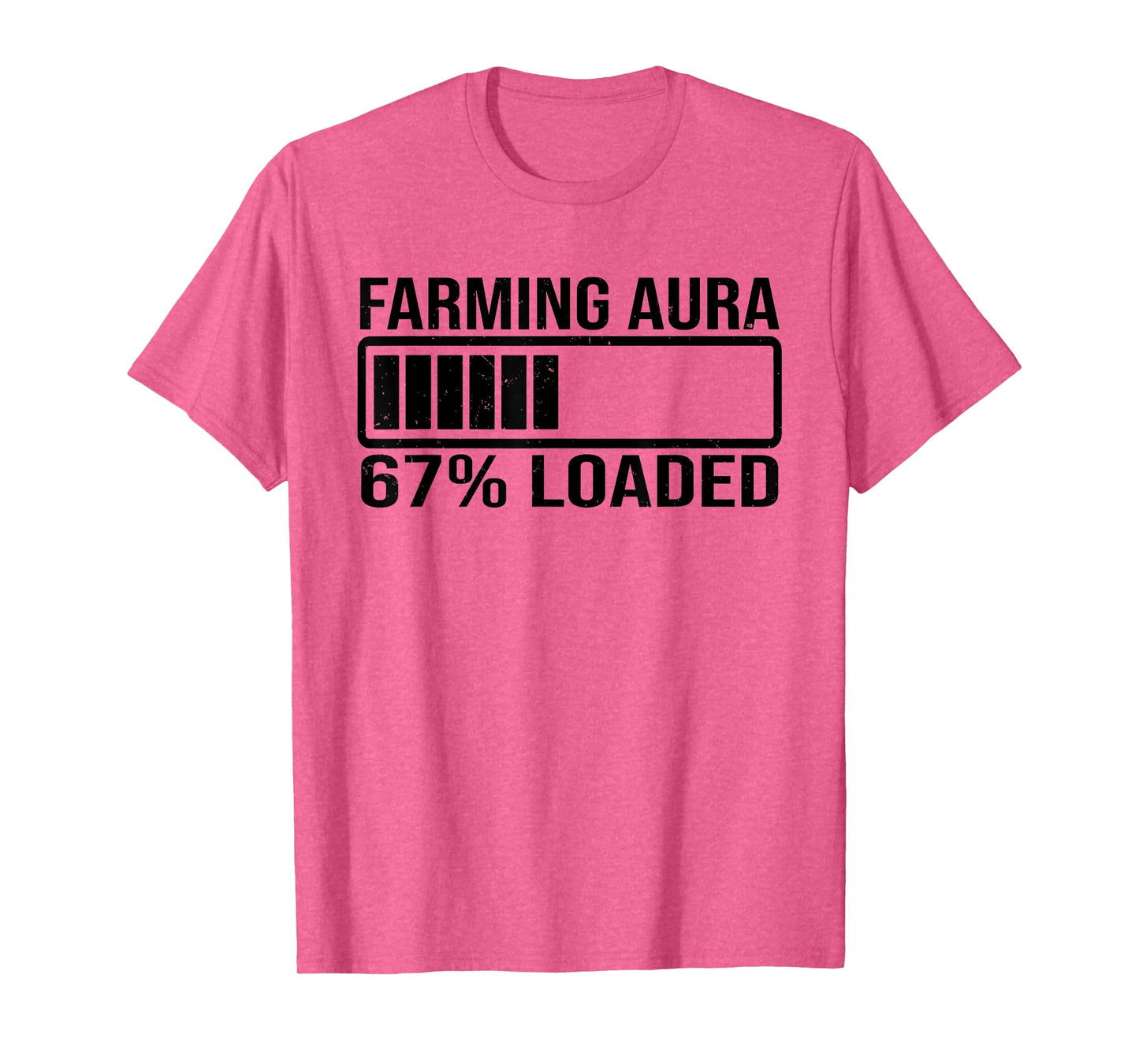 Farming Aura 67 Funny Six Seven Gen Alpha Meme T-Shirt