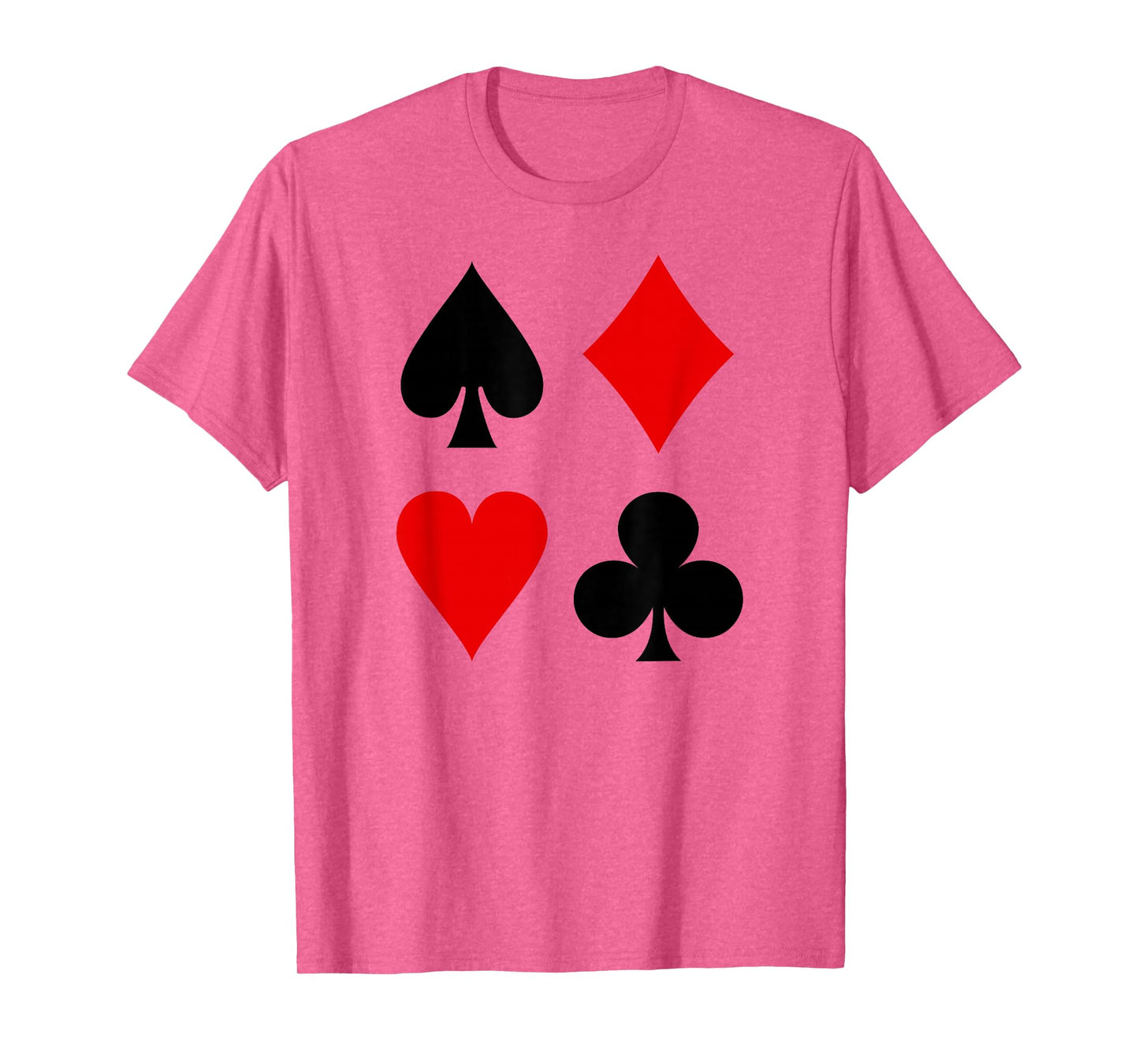 CLUBS HEARTS SPADES DIAMONDS PLAYING CARD SUITS POKER T-Shirt