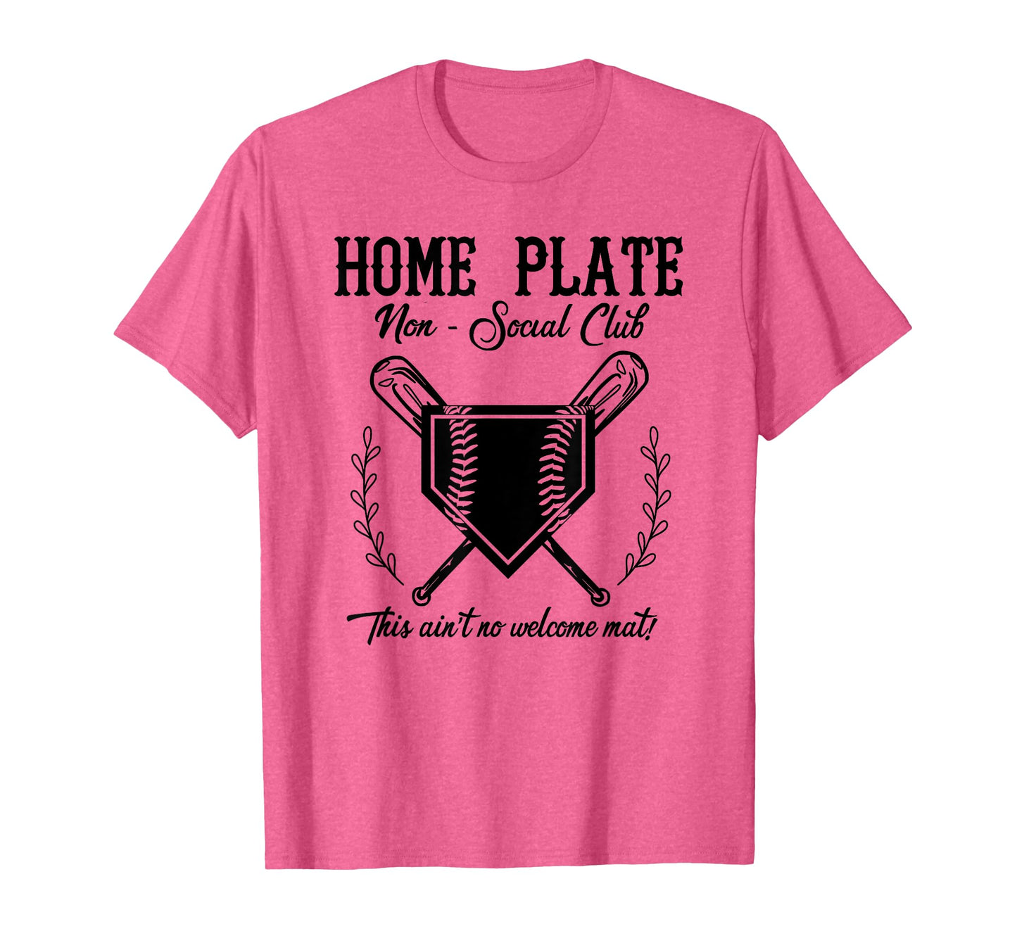 Girl's Softball Catcher Non Social Club Not A Welcome Mat T-Shirt