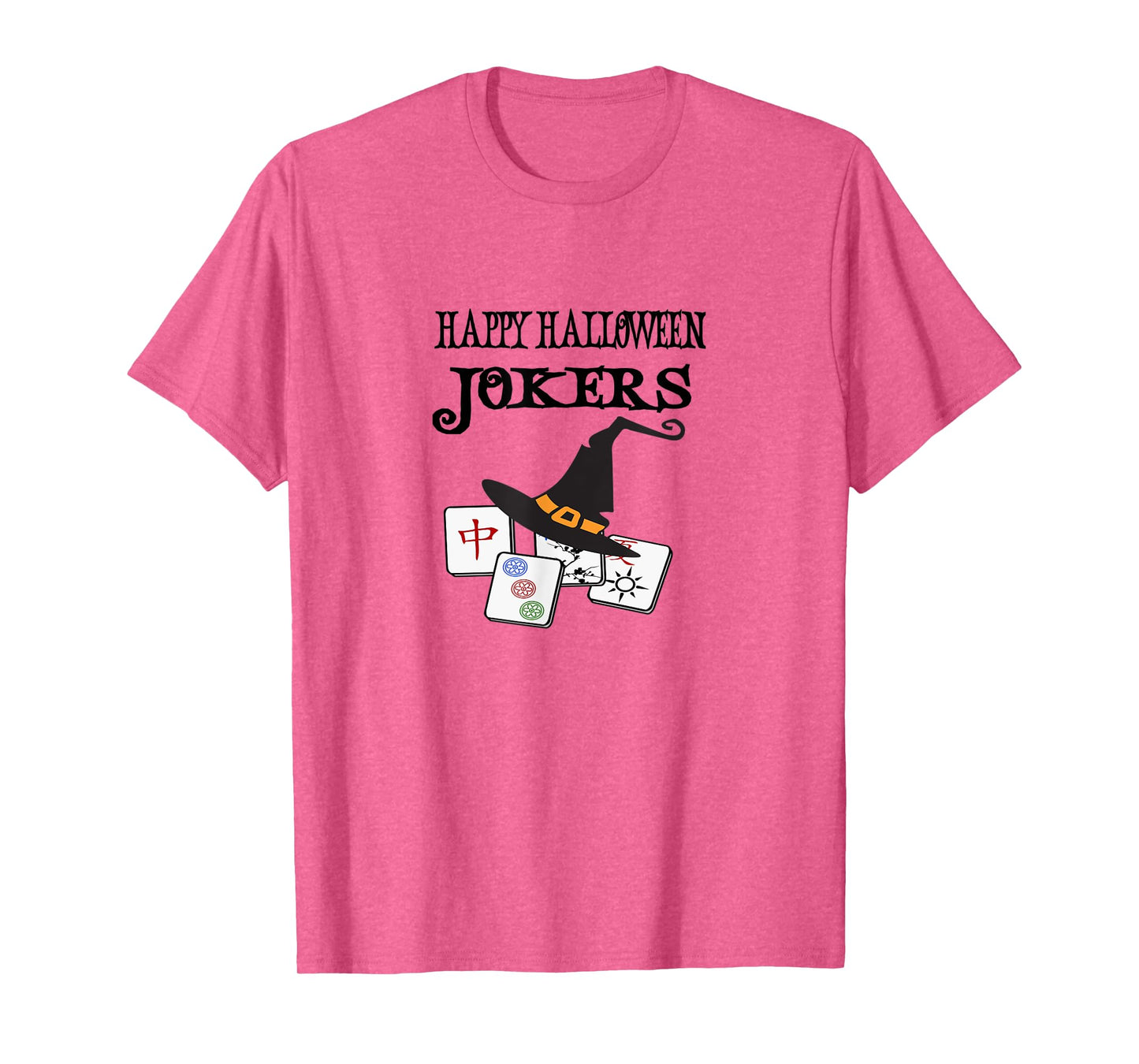 Funny Mahjong Happy Halloween Jokers Tile Game Tee T-Shirt