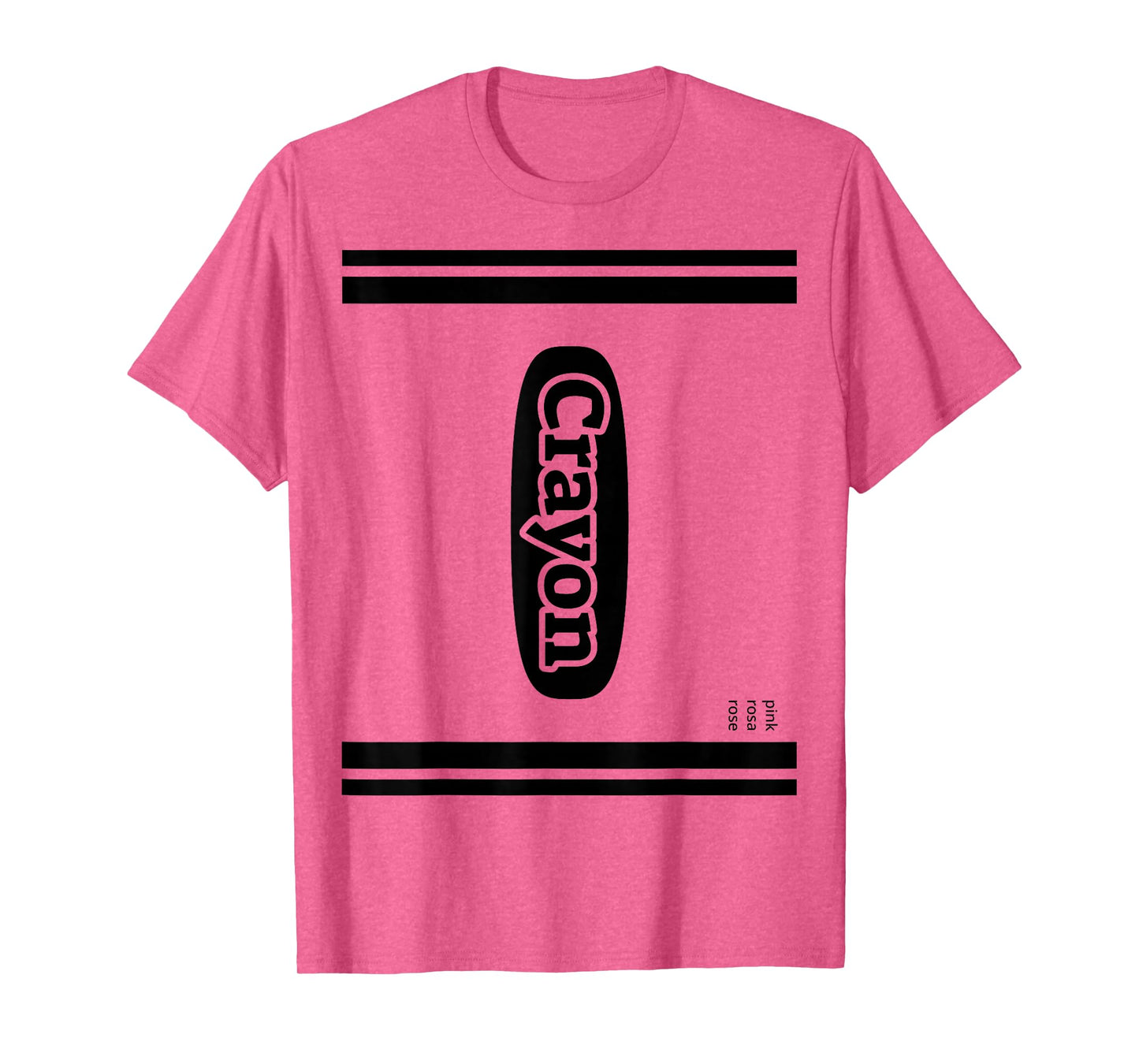 J. Walker Unisex-Child Pink Small Crayon Group Costume T-Shirt