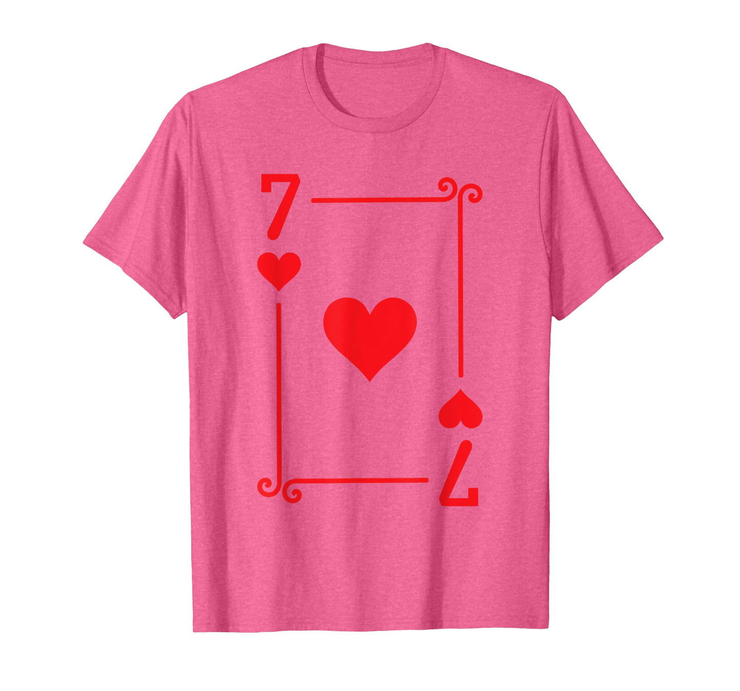 Playing Cards Costume - 7 Hearts Card - Seven Card T-Shirt