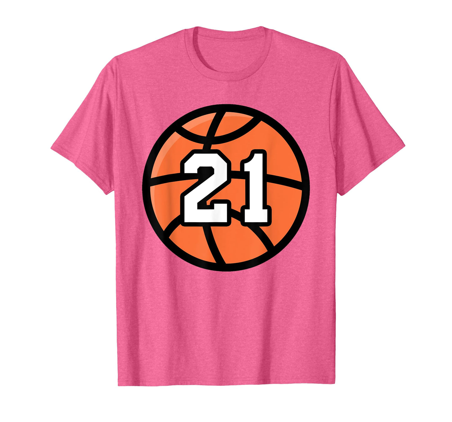 Classic Sport Basketball 21 Jersey Number T-Shirt