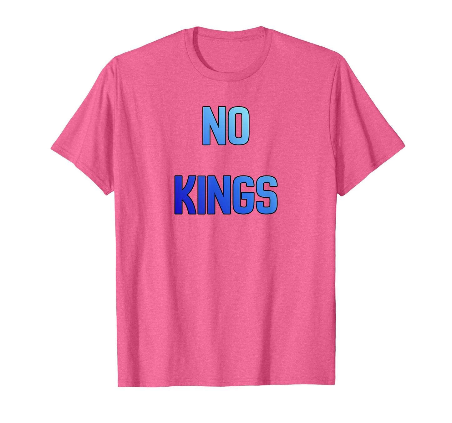 October 18 Blue Color Gradient No Kings T-Shirt