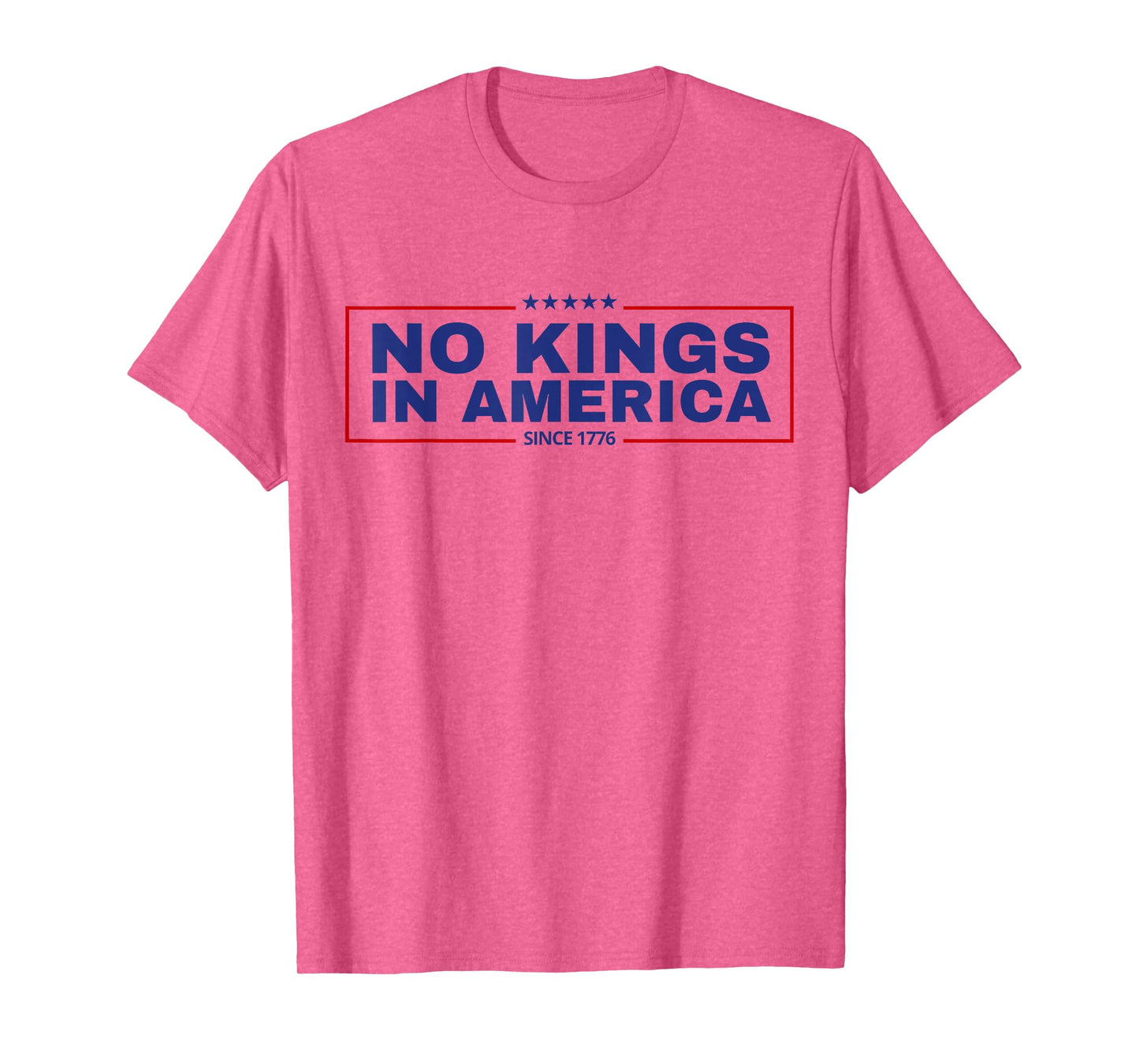 No Kings in America Patriotic USA 4th of July T-Shirt
