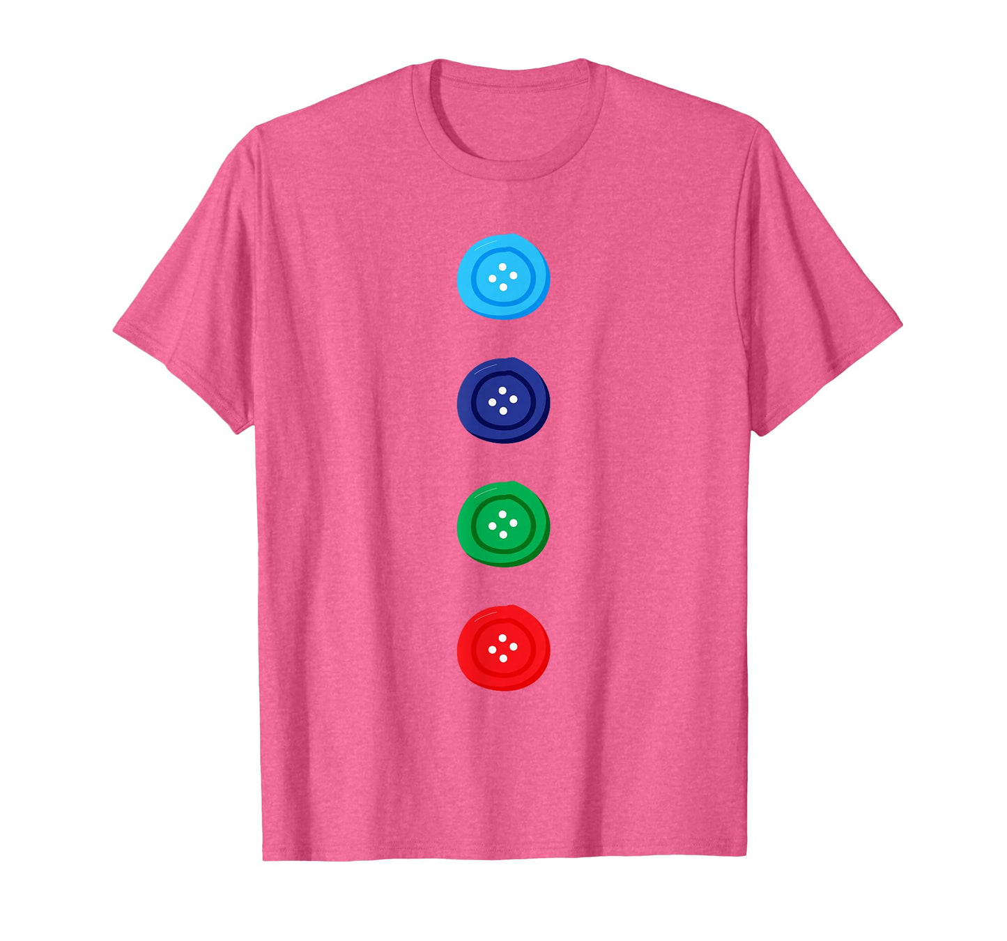Four Groovy Buttons Blue Cat Funny Halloween Costume T-Shirt