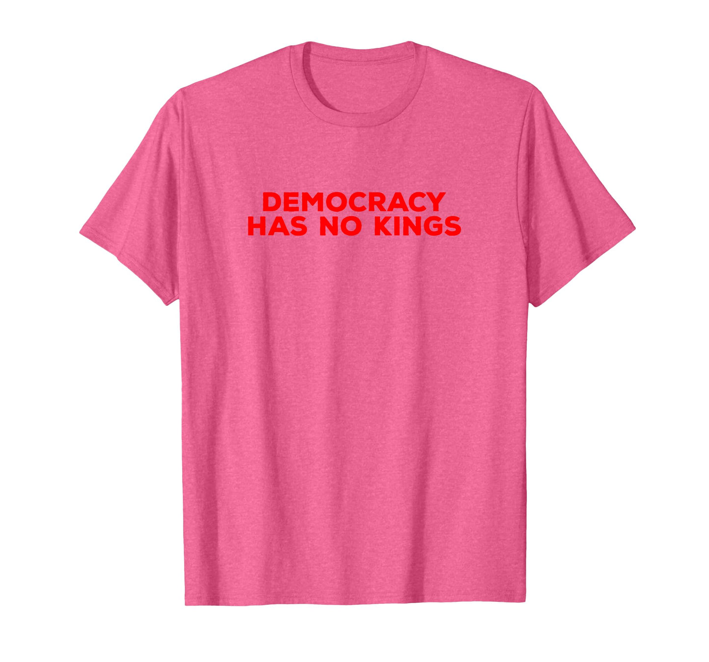 T Shirt for Women Democracy Has No Kings American Minimalist T-Shirt