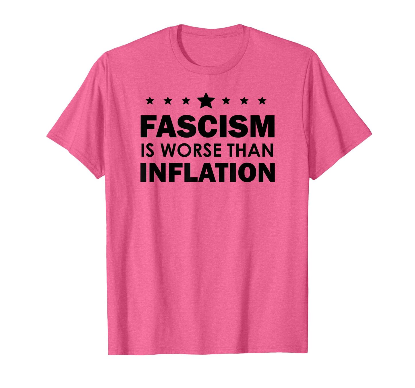 Resist Fascism is Worse Than Inflation No Kings Anti-Fascism T-Shirt