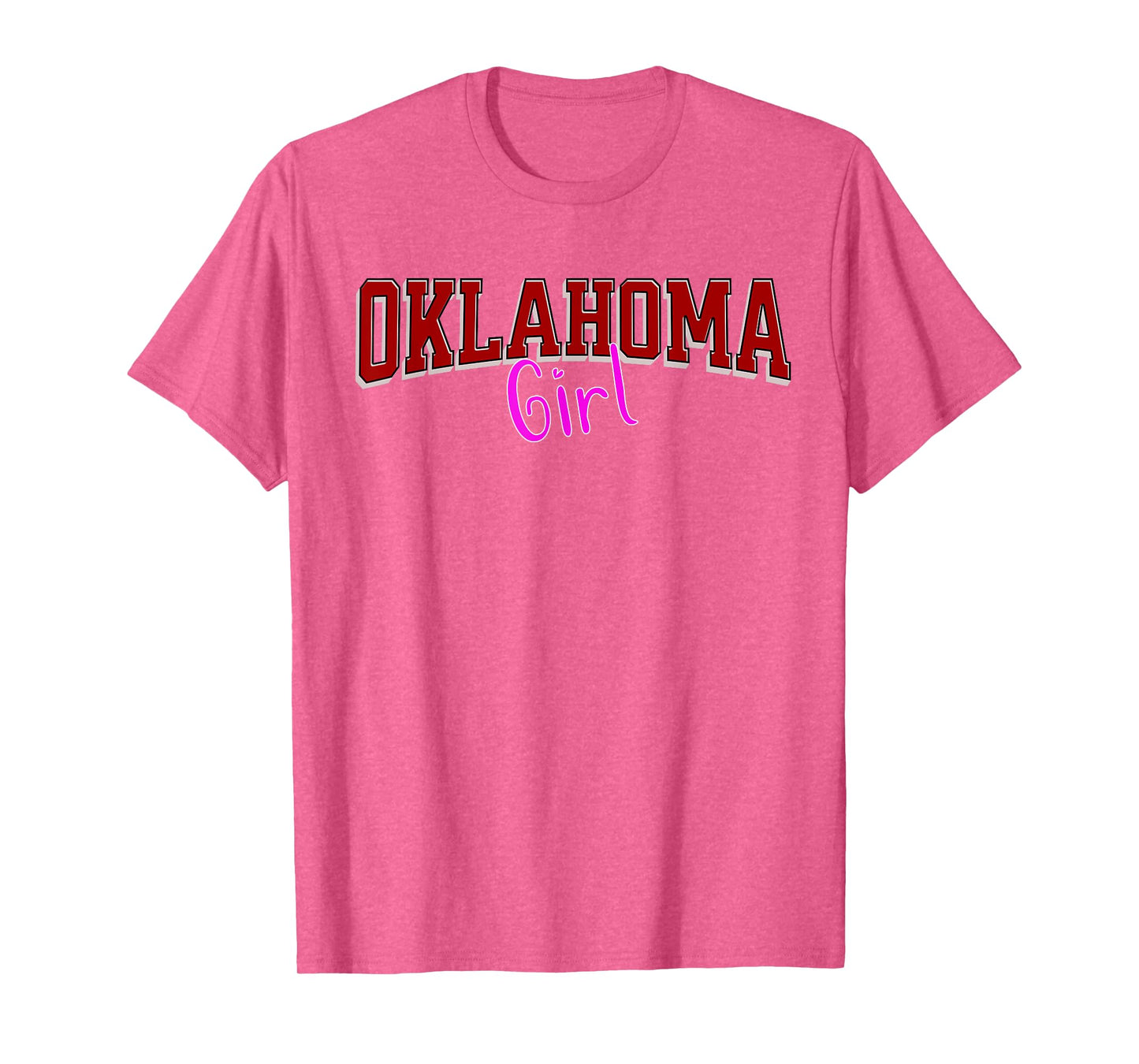 Vintage Oklahoma Girl Retro Pink Oklahoma Women and Girls T-Shirt