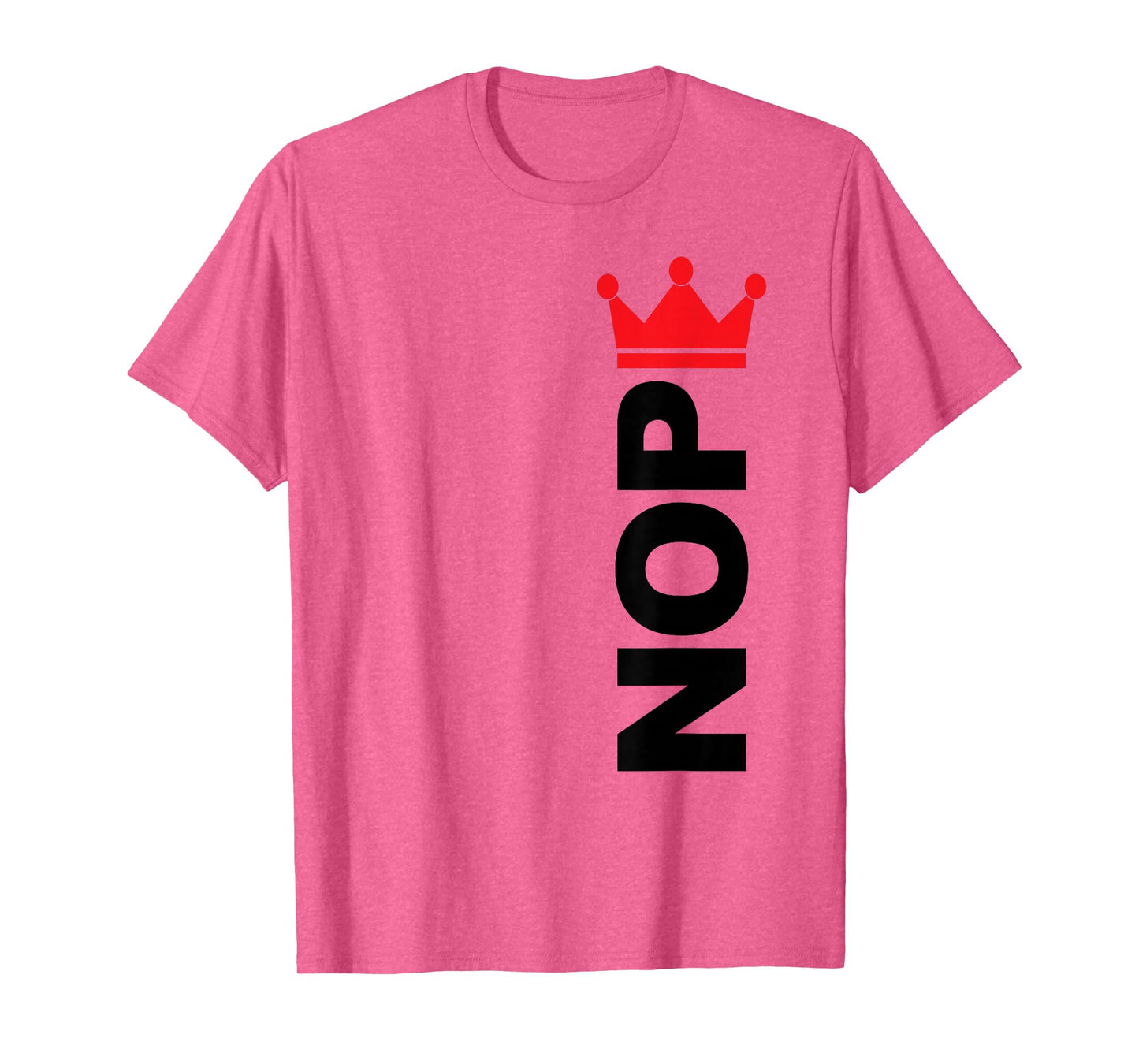 Nope No-Kings in America Protest Vertical Text T-Shirt