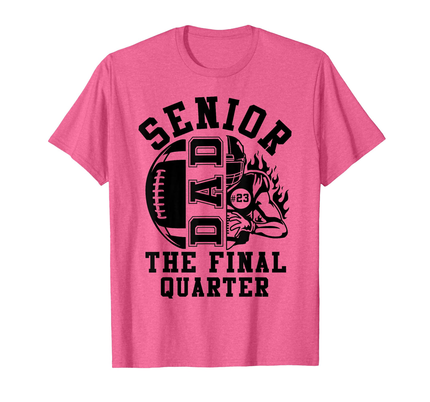Groovy Senior Football Dad The Final Quarter Class of 2026 T-Shirt