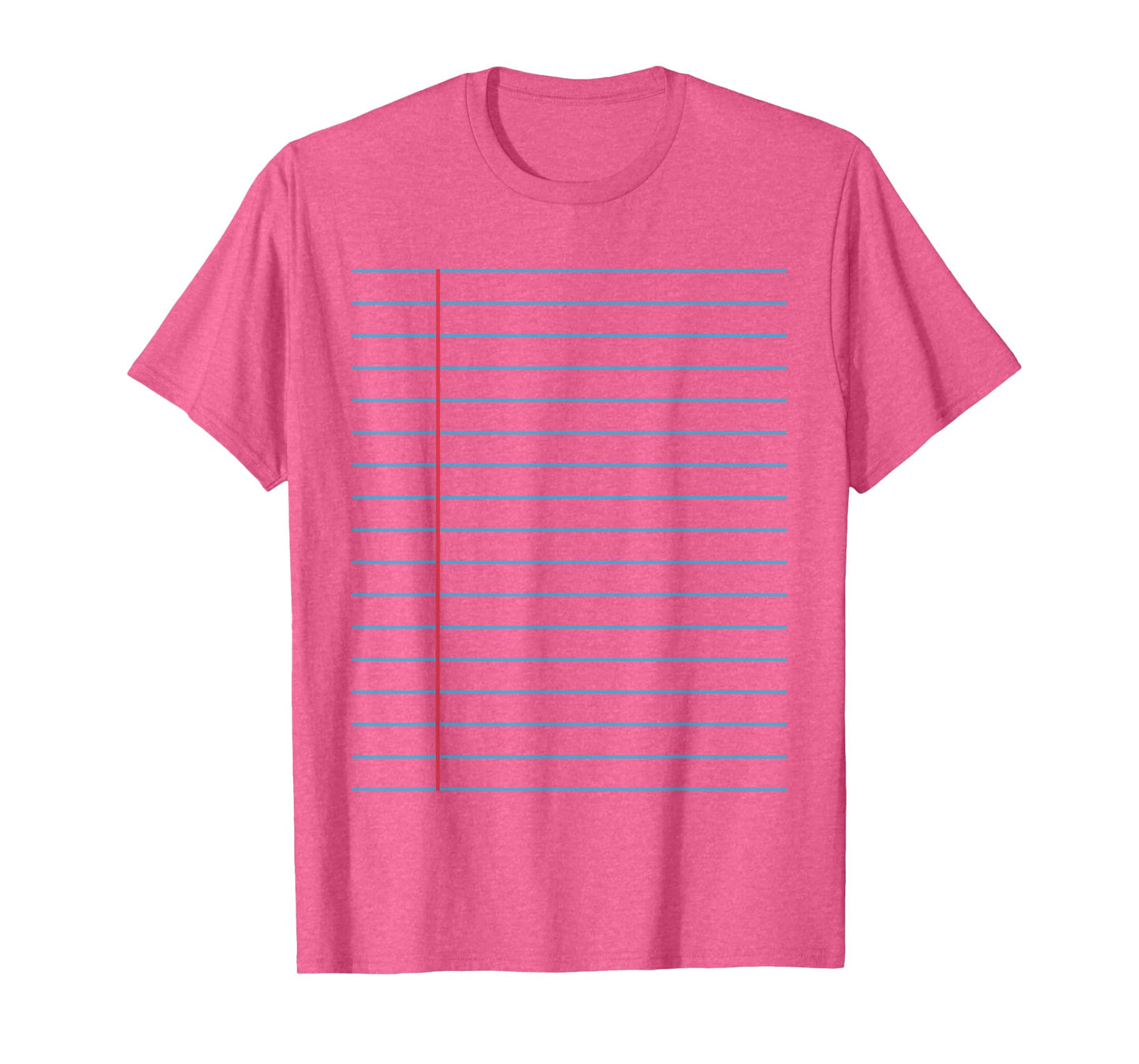 College Ruled Lined Paper Student Teacher Professor Costume T-Shirt