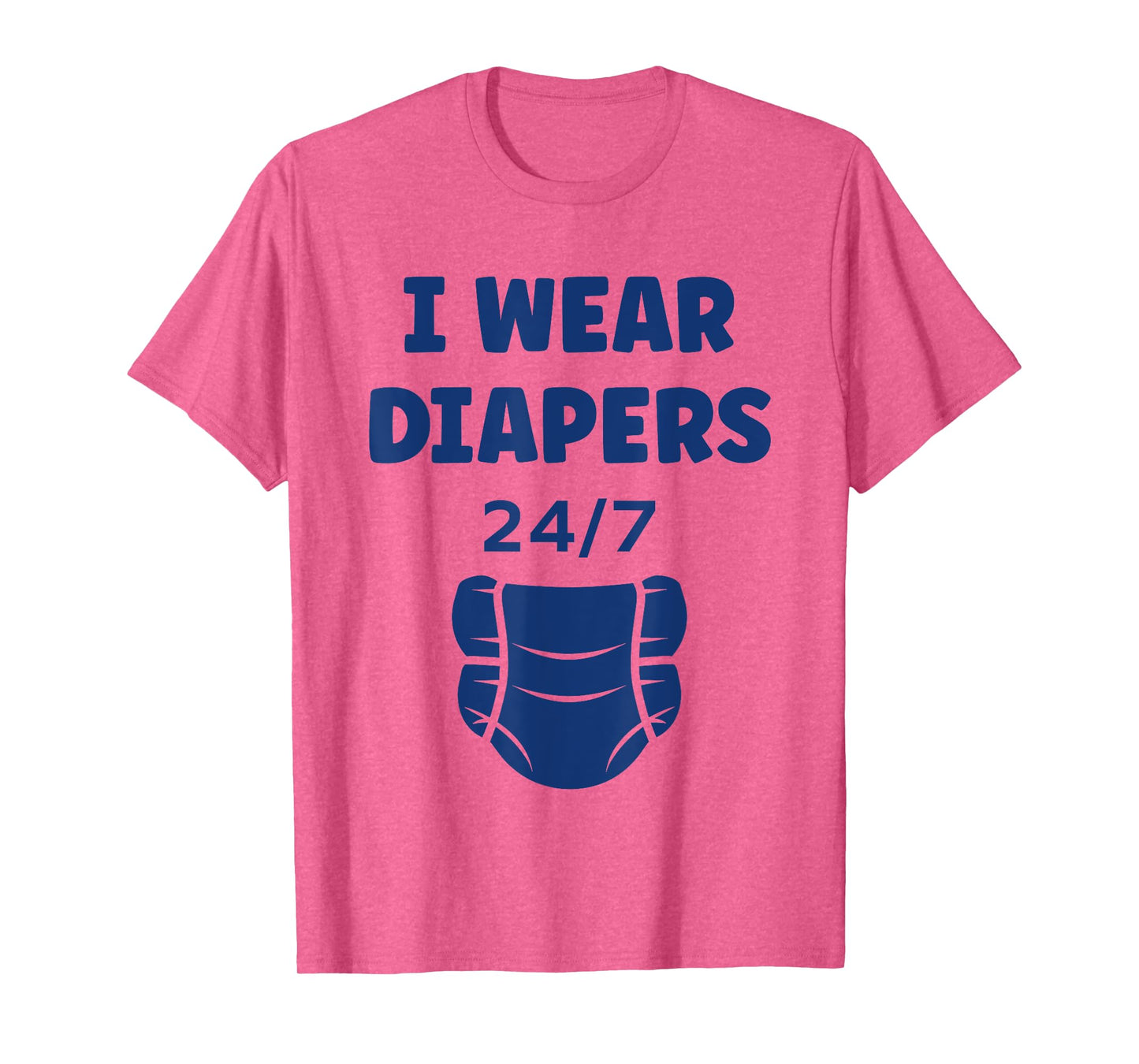 Diaper Minimalist Baby Parent i wear Diapers T-Shirt