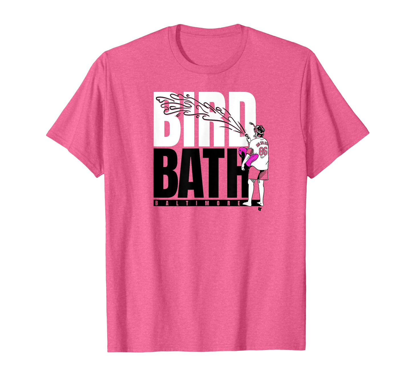 Baltimore Baseball: Mr. Splash Bird Bath T-Shirt