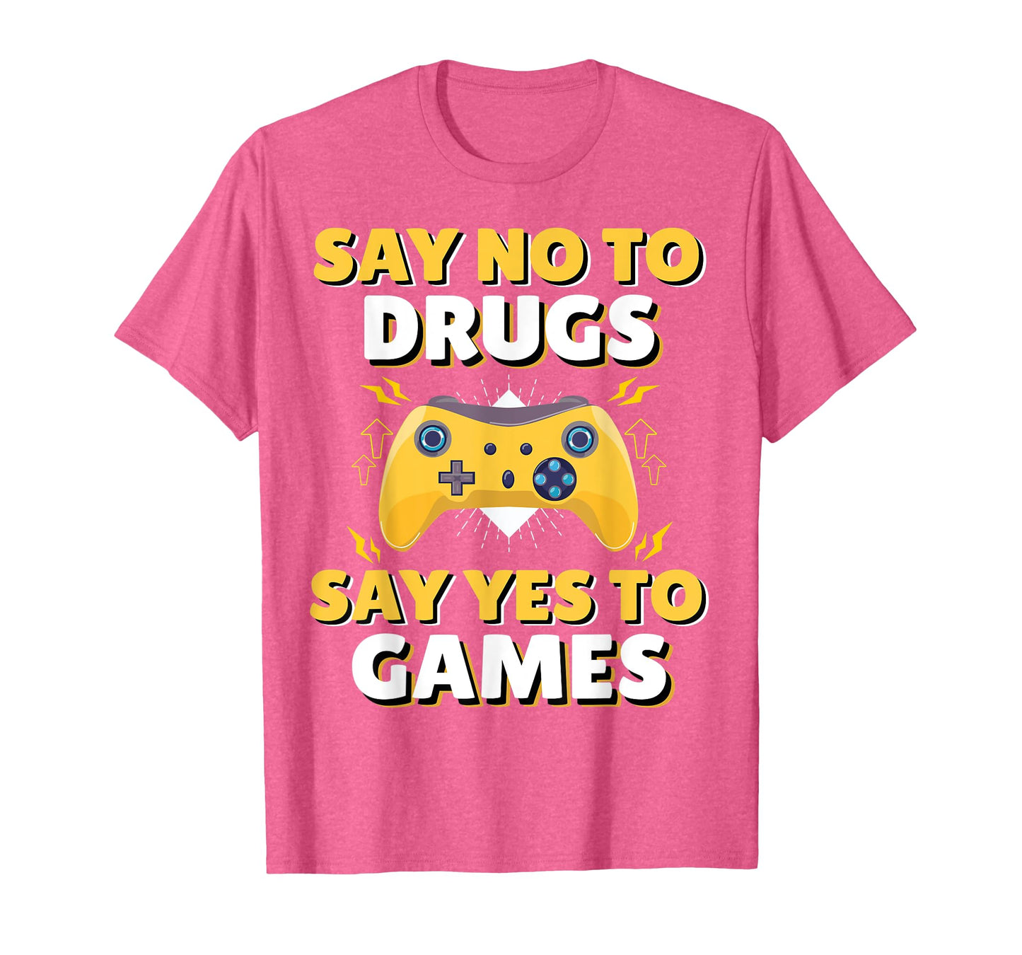Say No To Say Yes To Video Games Red Ribbon Week Gaming T-Shirt