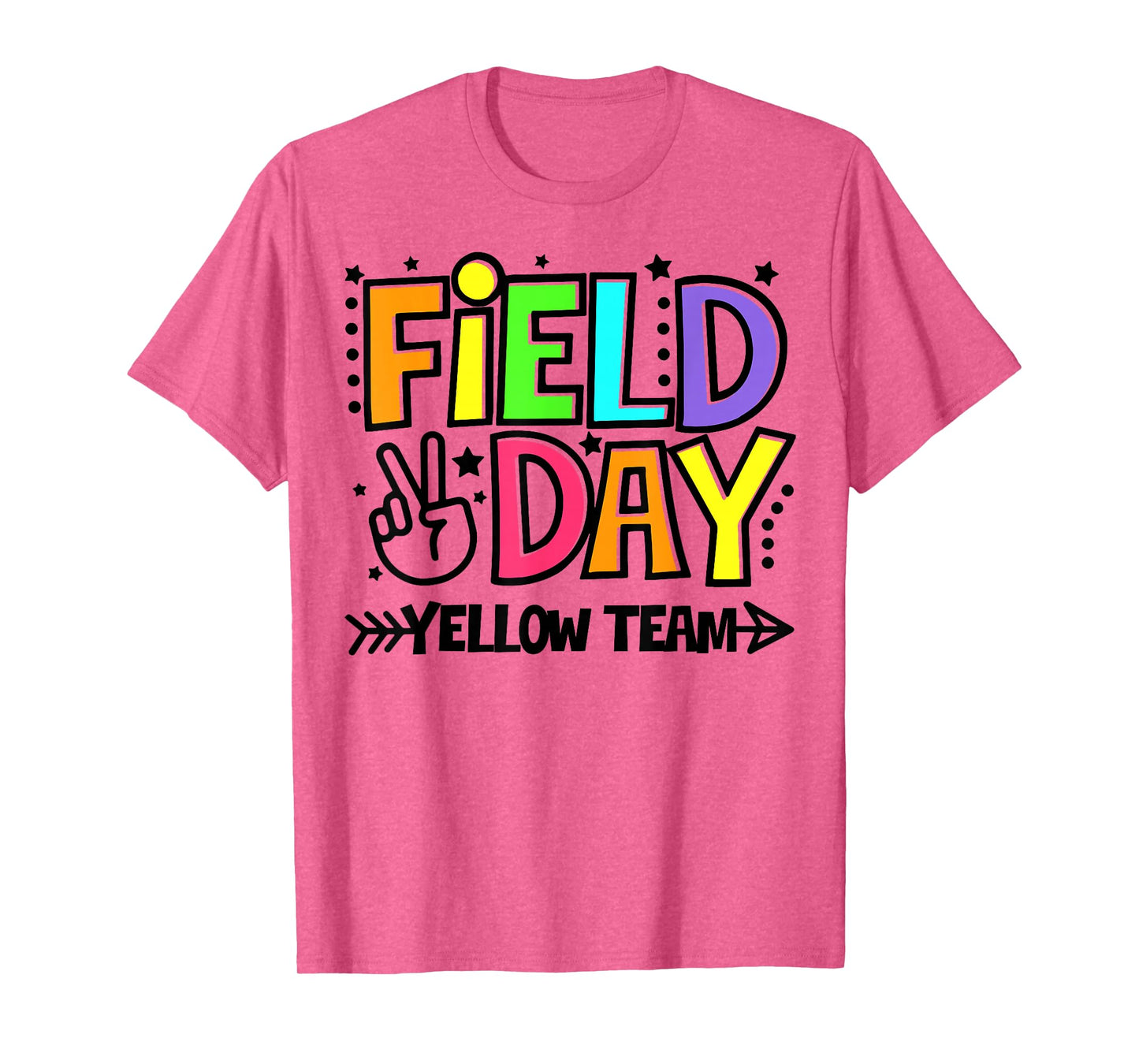 Field Day Yellow Team Funny For Teacher Kids Field Day Games T-Shirt