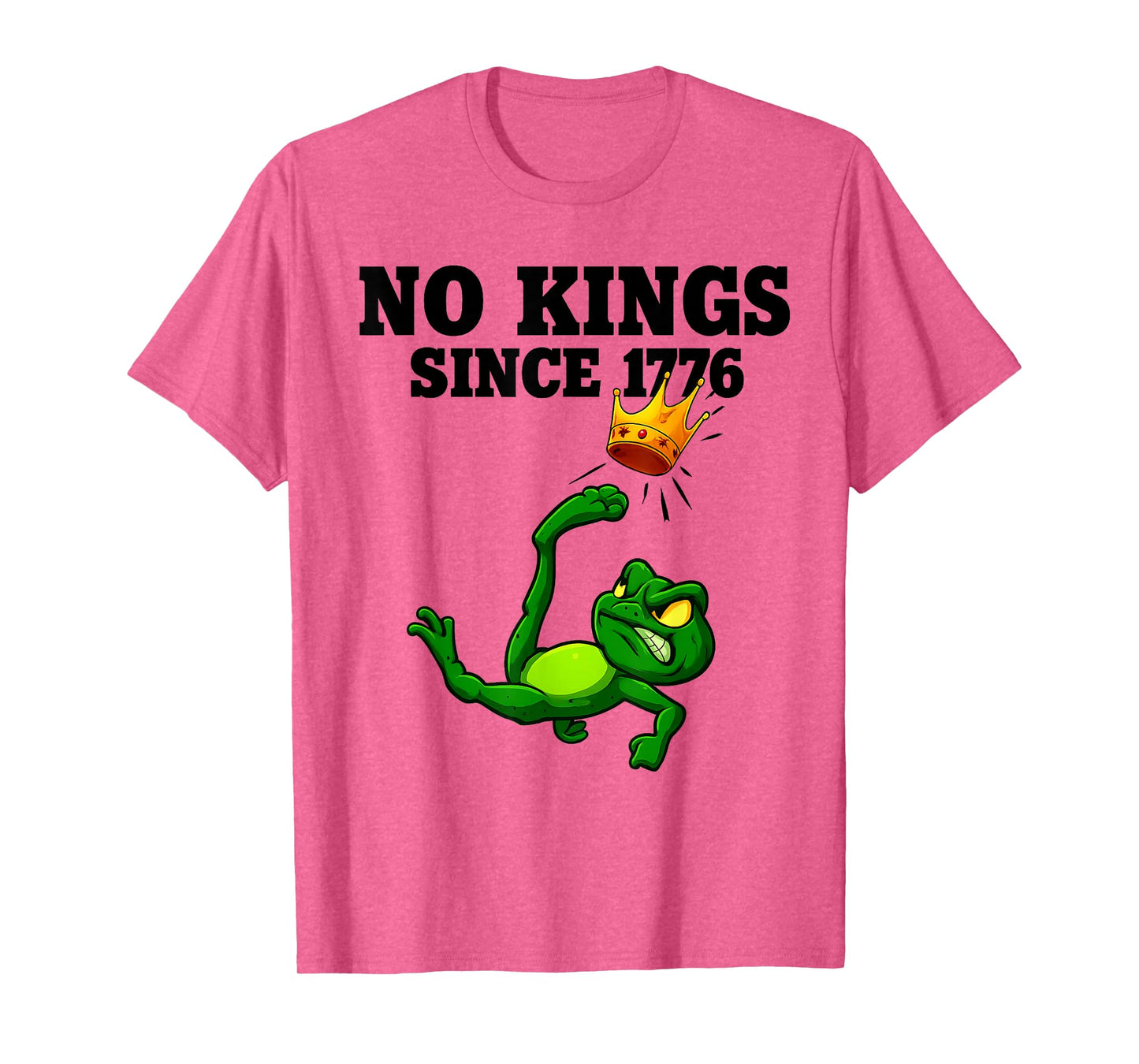 No Kings Since 1776 Frog Protest T-Shirt