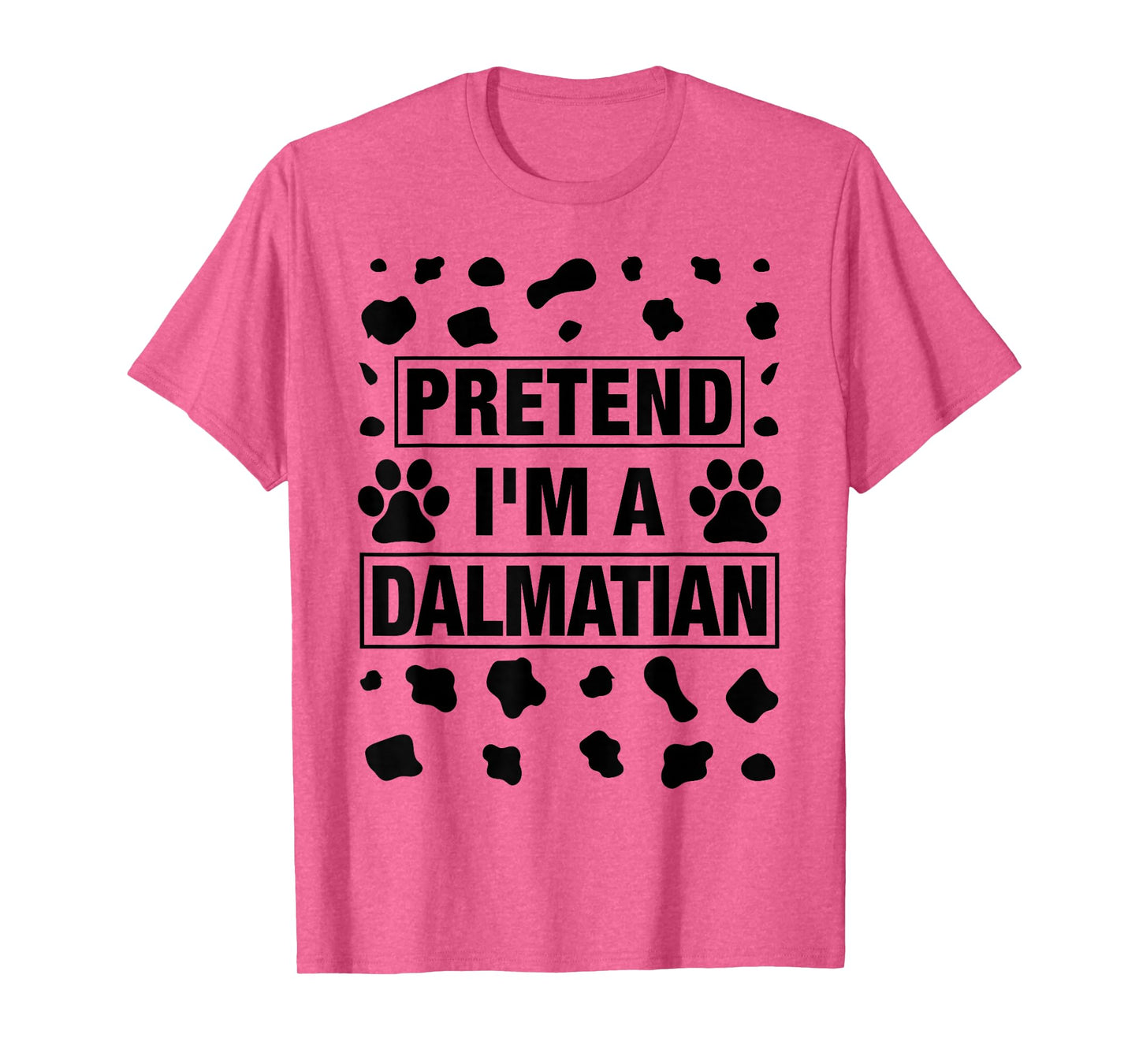Funny Pretend I'm a Dalmatian Dog Lazy Halloween DIY Costume T-Shirt