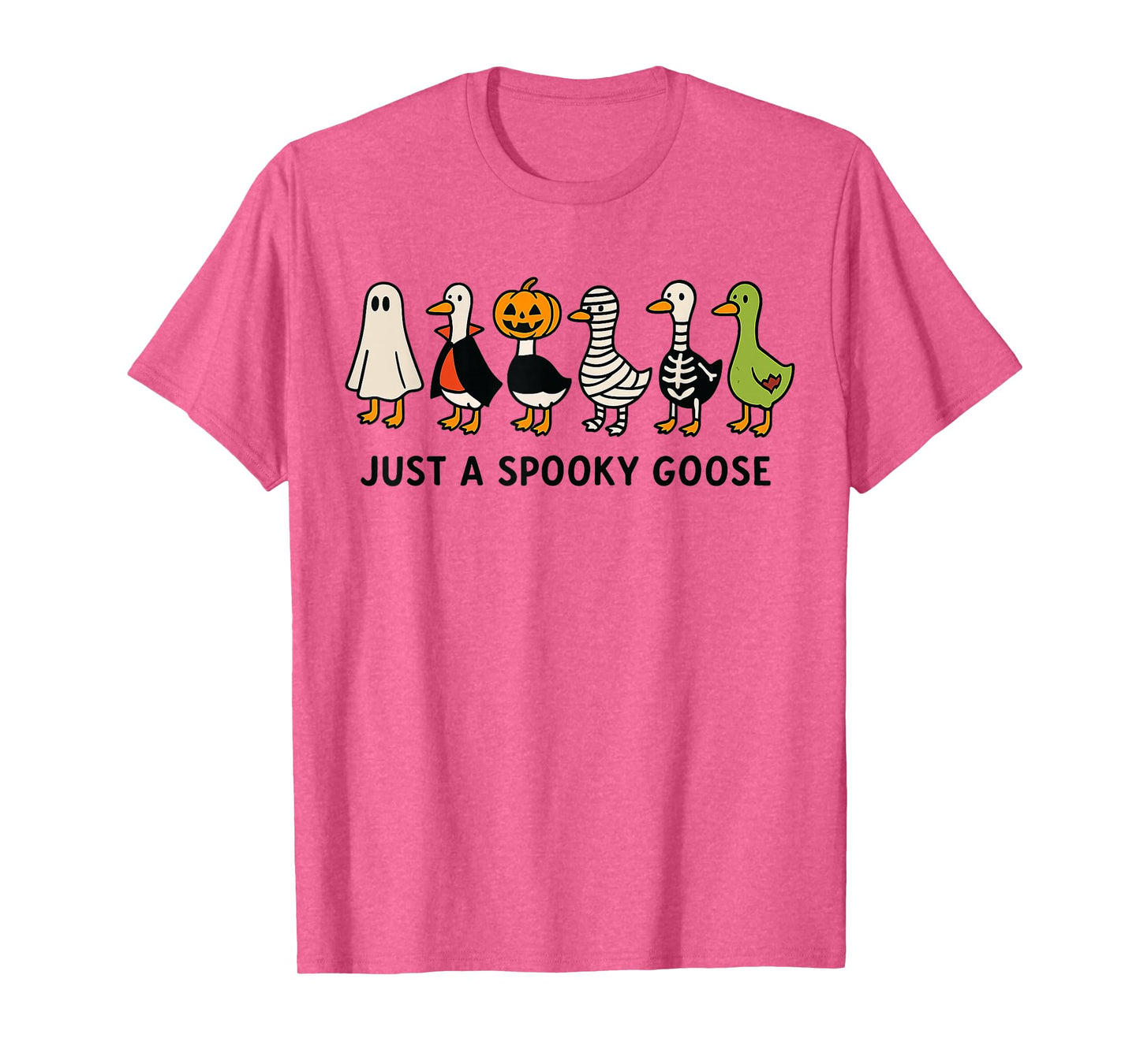Halloween Goose Costume Funny Cartoon Spooky Animal Tee Kids T-Shirt