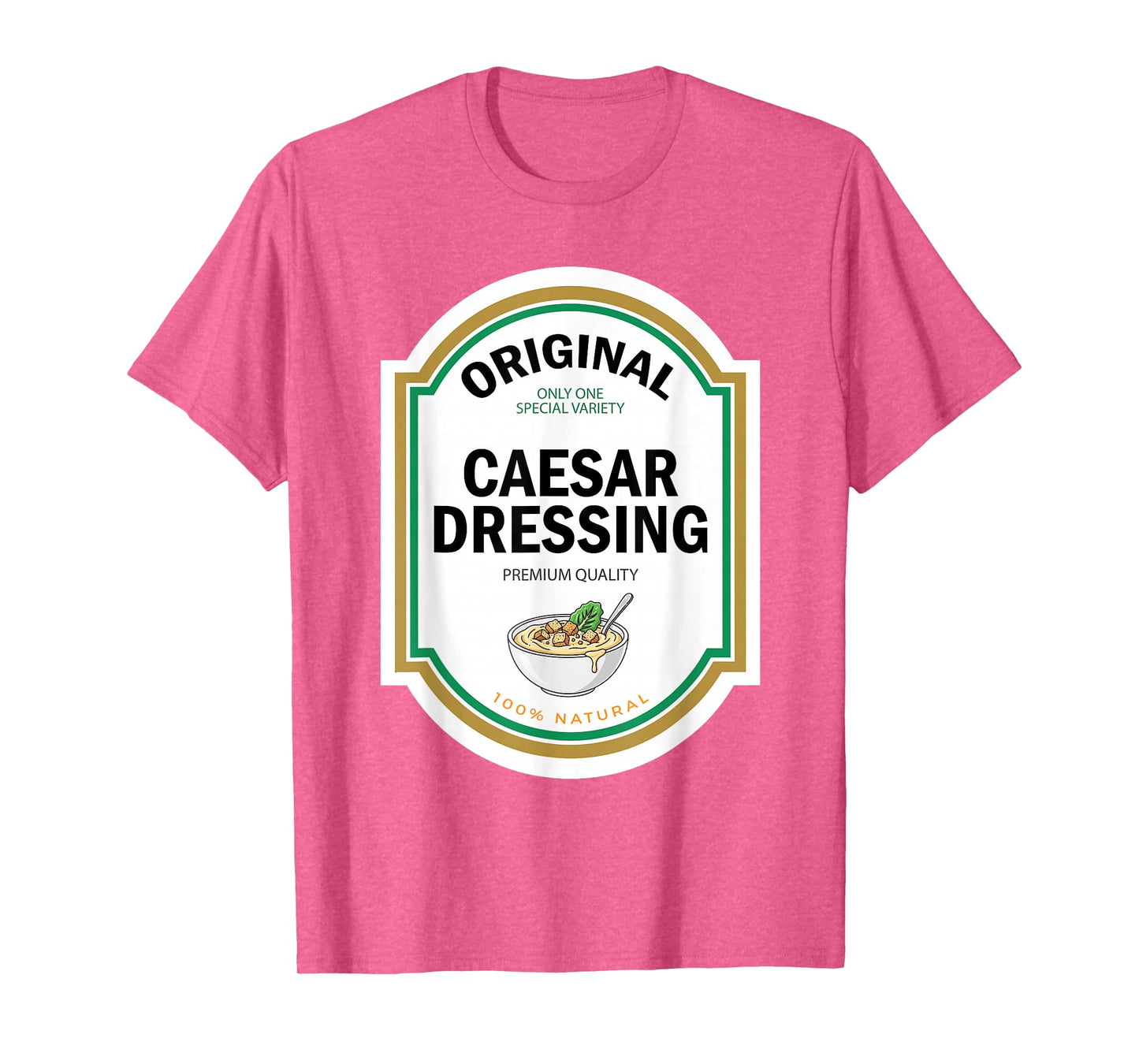 Caesar Dressing Salad Halloween Funny Matching Costume Label T-Shirt