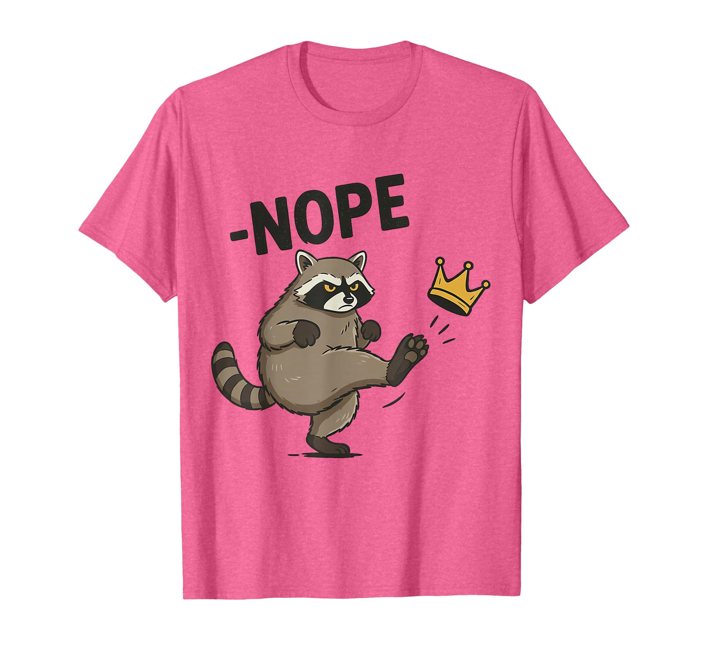 No Kings in America Raccoon, Funny Political Meme T-Shirt