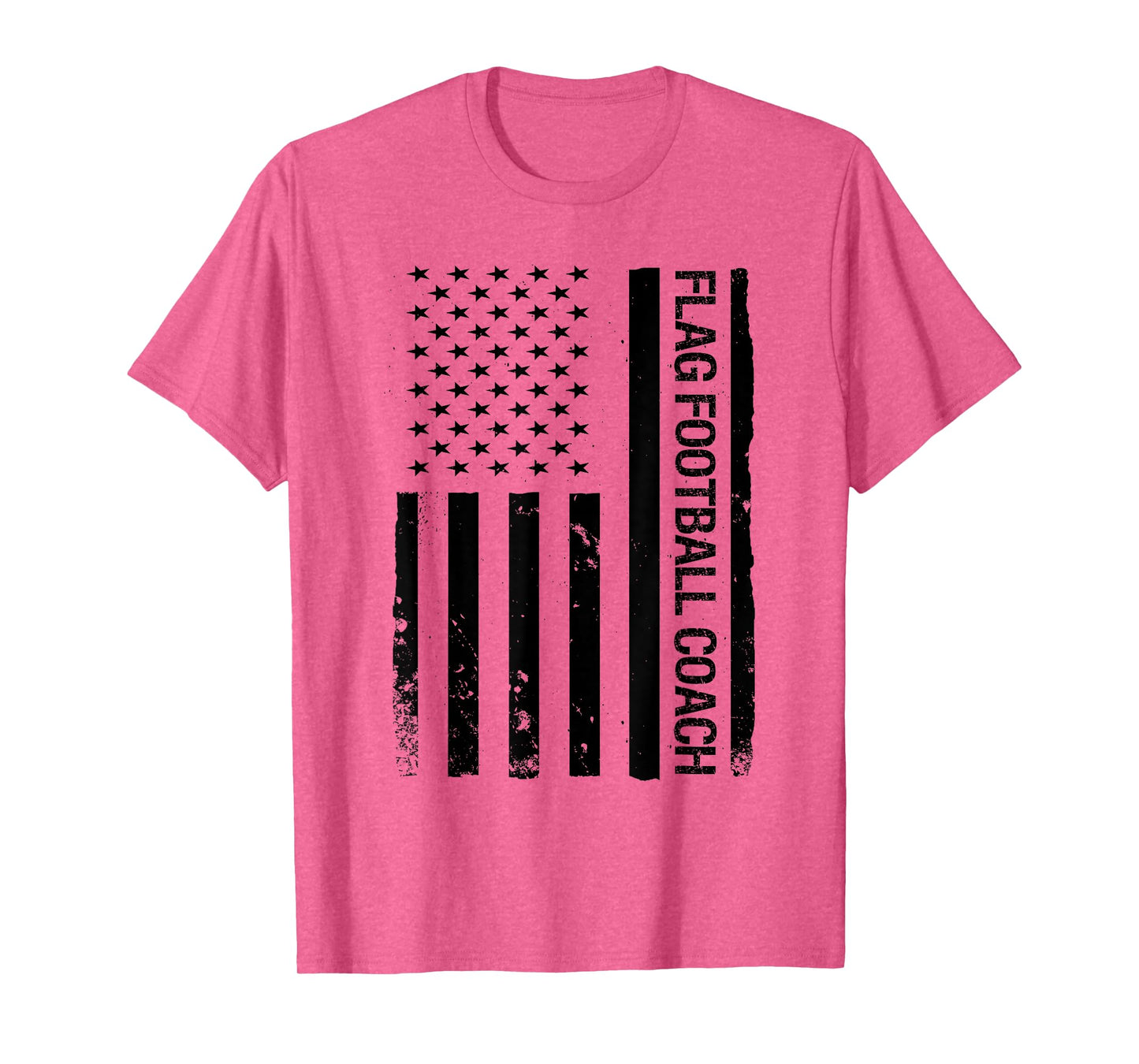 Funny Flag Football Coach USA American Flag T-Shirt
