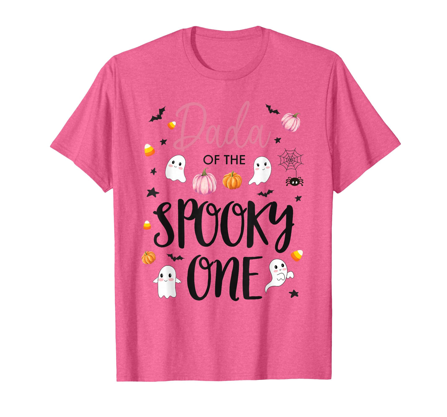 Dada of The Spooky One Girl 1st Birthday Pink Halloween Cute T-Shirt