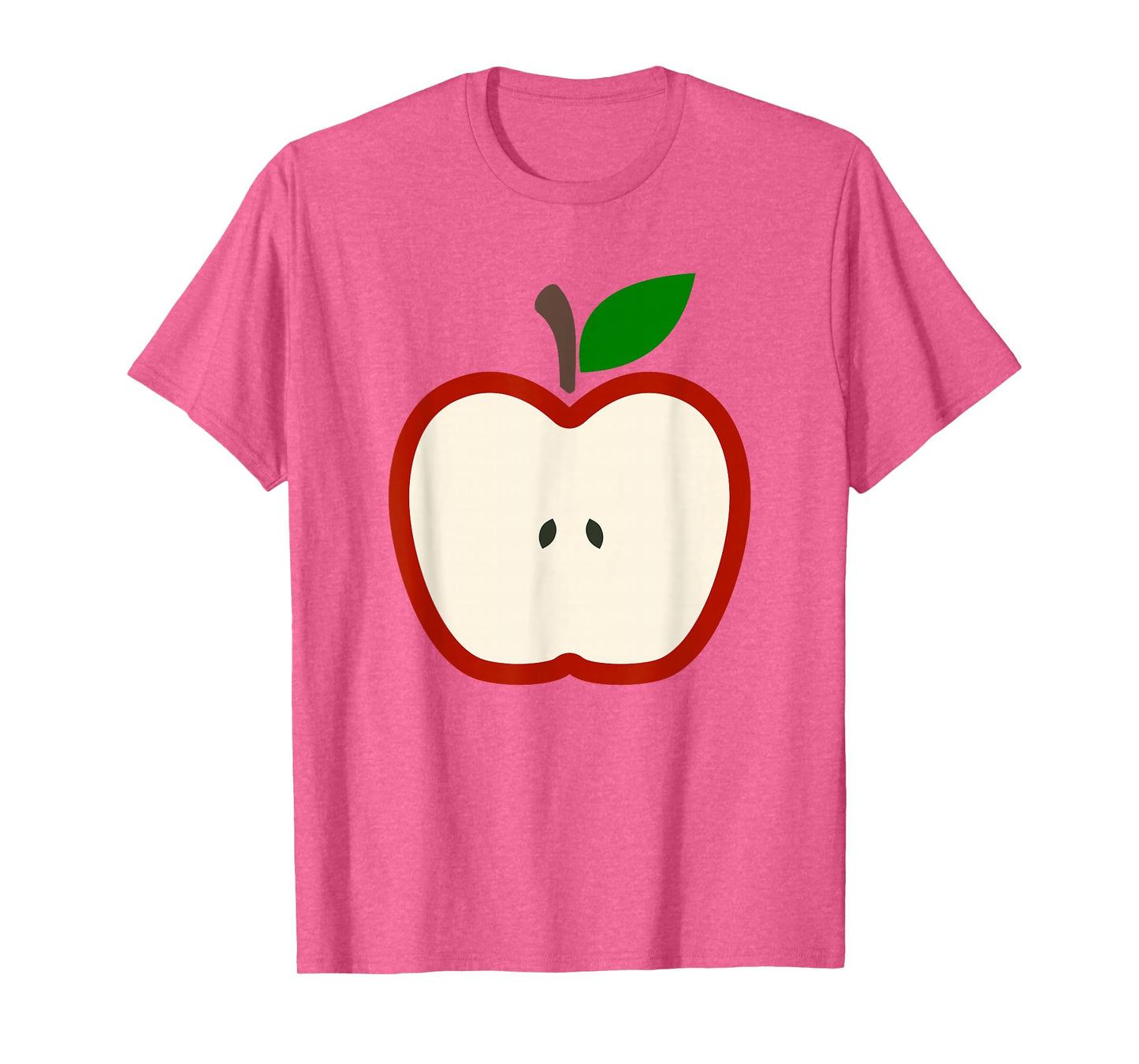 Cute Red Apple Slice Costume Healthy Fruit Minimal T-Shirt