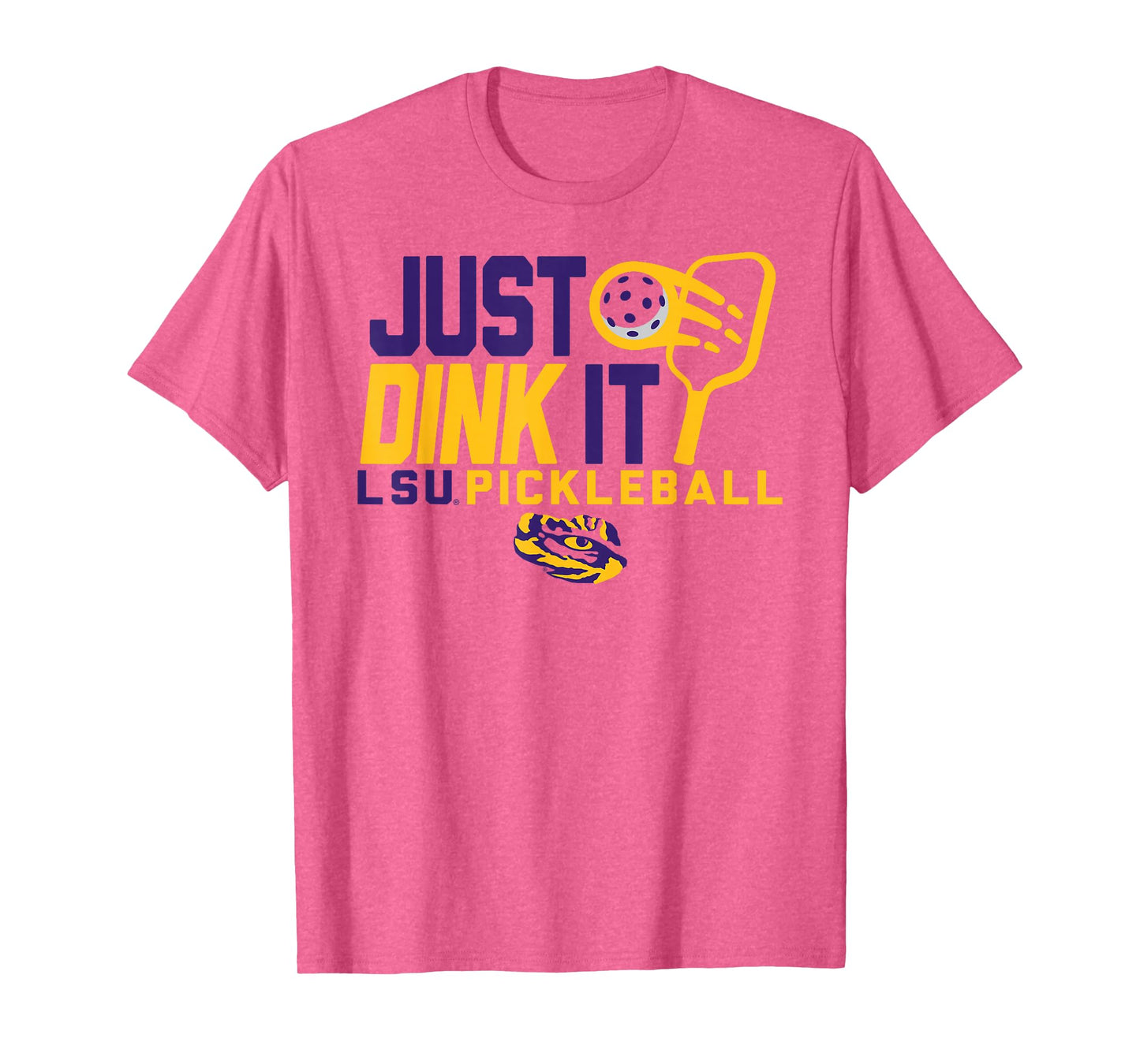 LSU Tigers Pickleball Dink White Officially Licensed T-Shirt