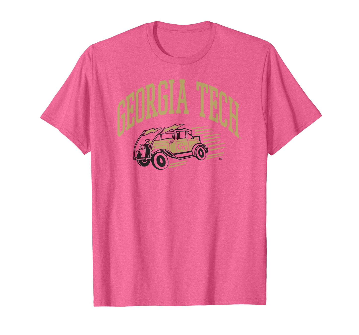 Georgia Tech Yellow Jackets Fan Car White T-Shirt