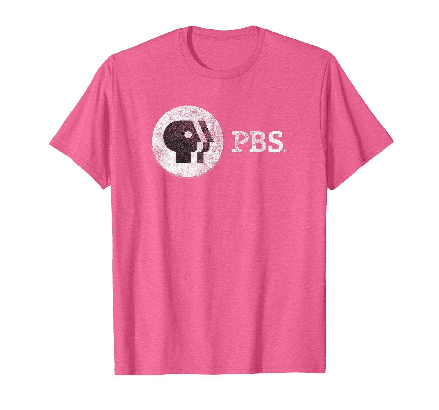 PBS Vintage Round White Logo Public Broadcasting Service T-Shirt