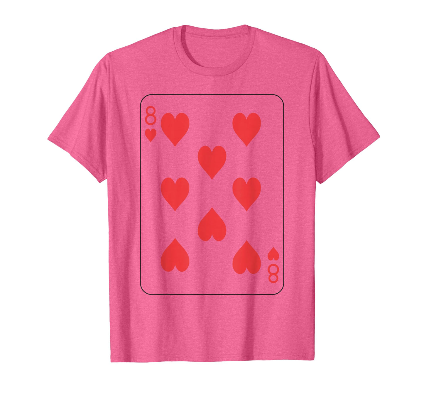 Eight of Hearts | Deck of Cards Front and Back Group Costume T-Shirt