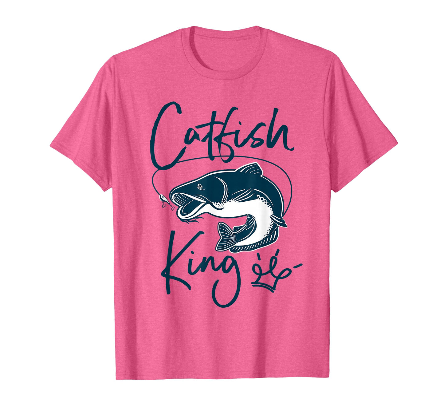 Cute catfish King design for men - catfish farmer gift idea T-Shirt